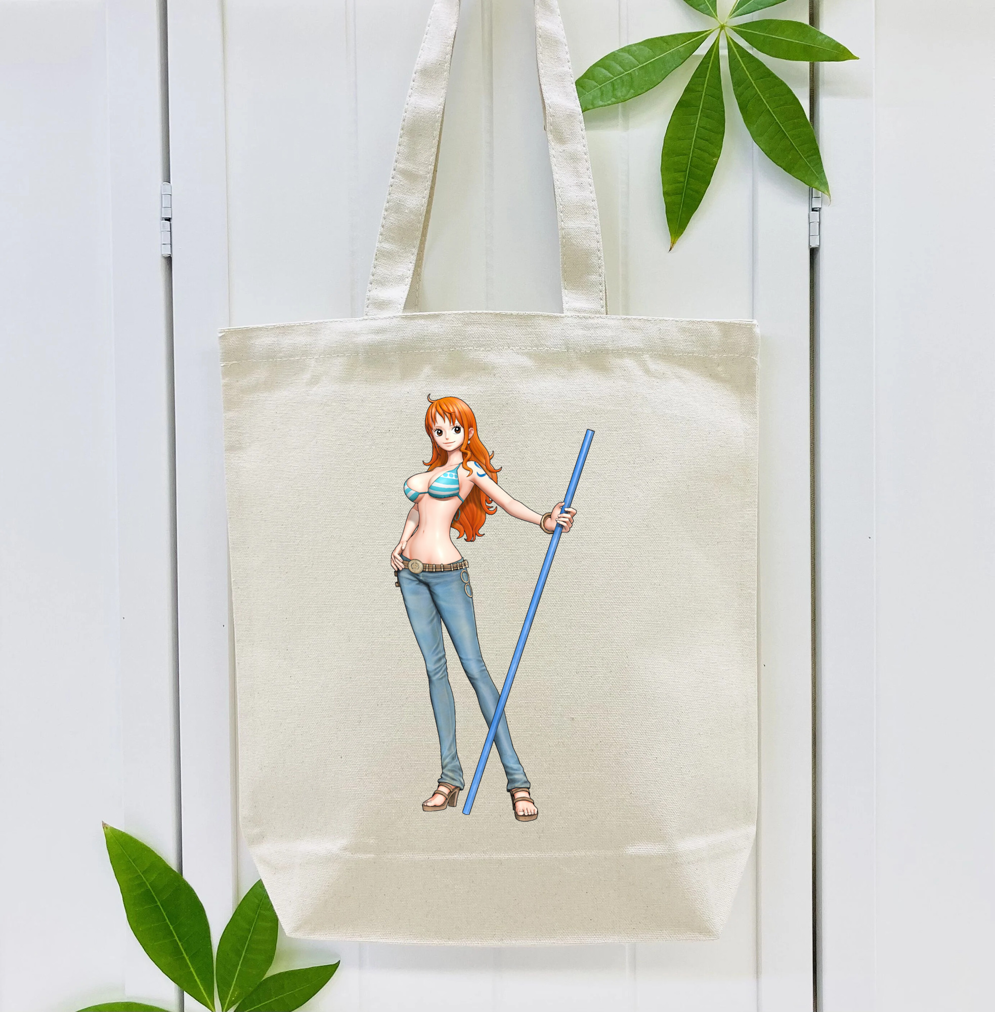 ワンピース ナミ ONE PIECE Nami 縦型キャンバス生地手提げバッグ　トートバッグ