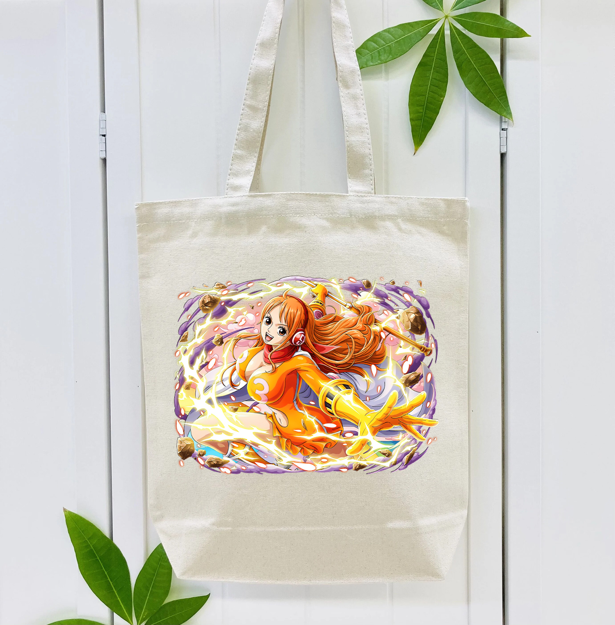 ワンピース ナミ ONE PIECE Nami 縦型キャンバス生地手提げバッグ　トートバッグ