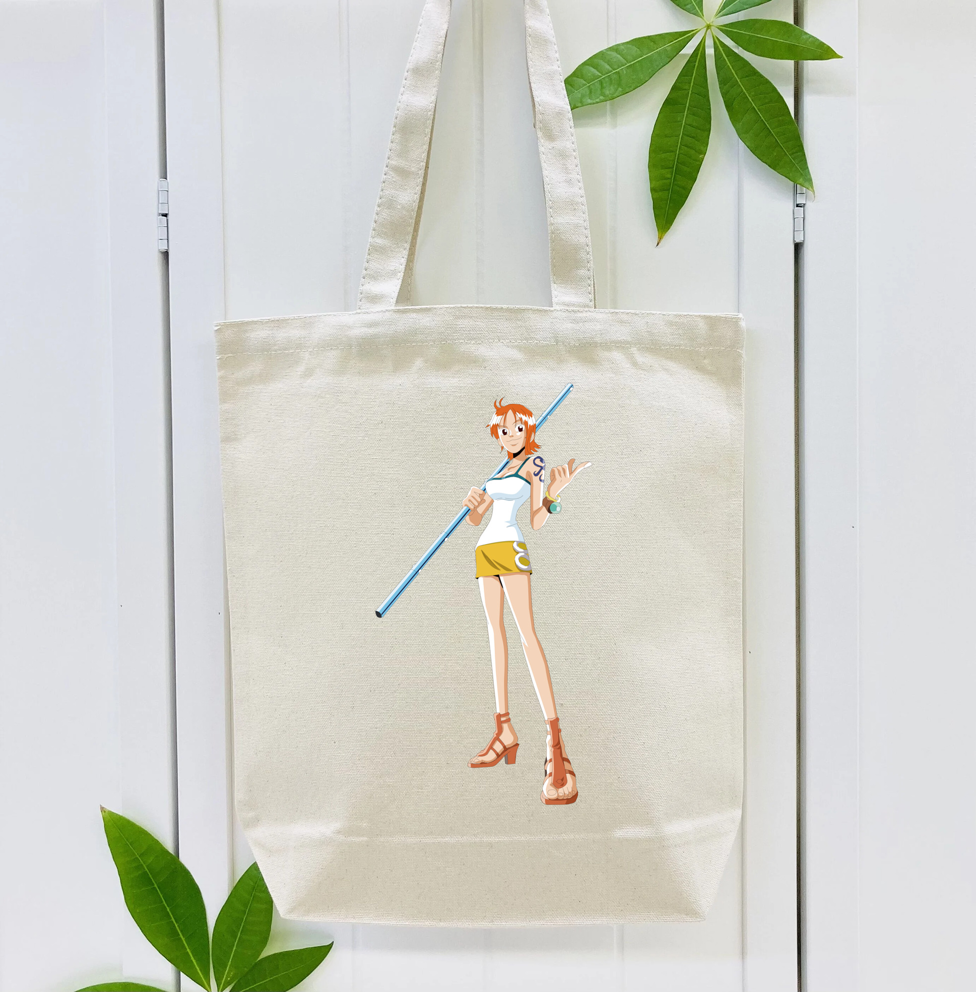 ワンピース ナミ ONE PIECE Nami 縦型キャンバス生地手提げバッグ　トートバッグ