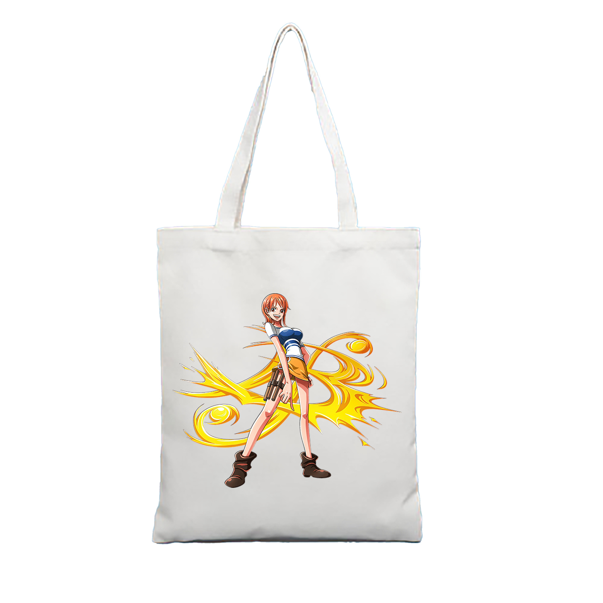 （画像用） ワンピース ナミ ONE PIECE Nami 縦型キャンバス生地手提げバッグ　トートバッグ