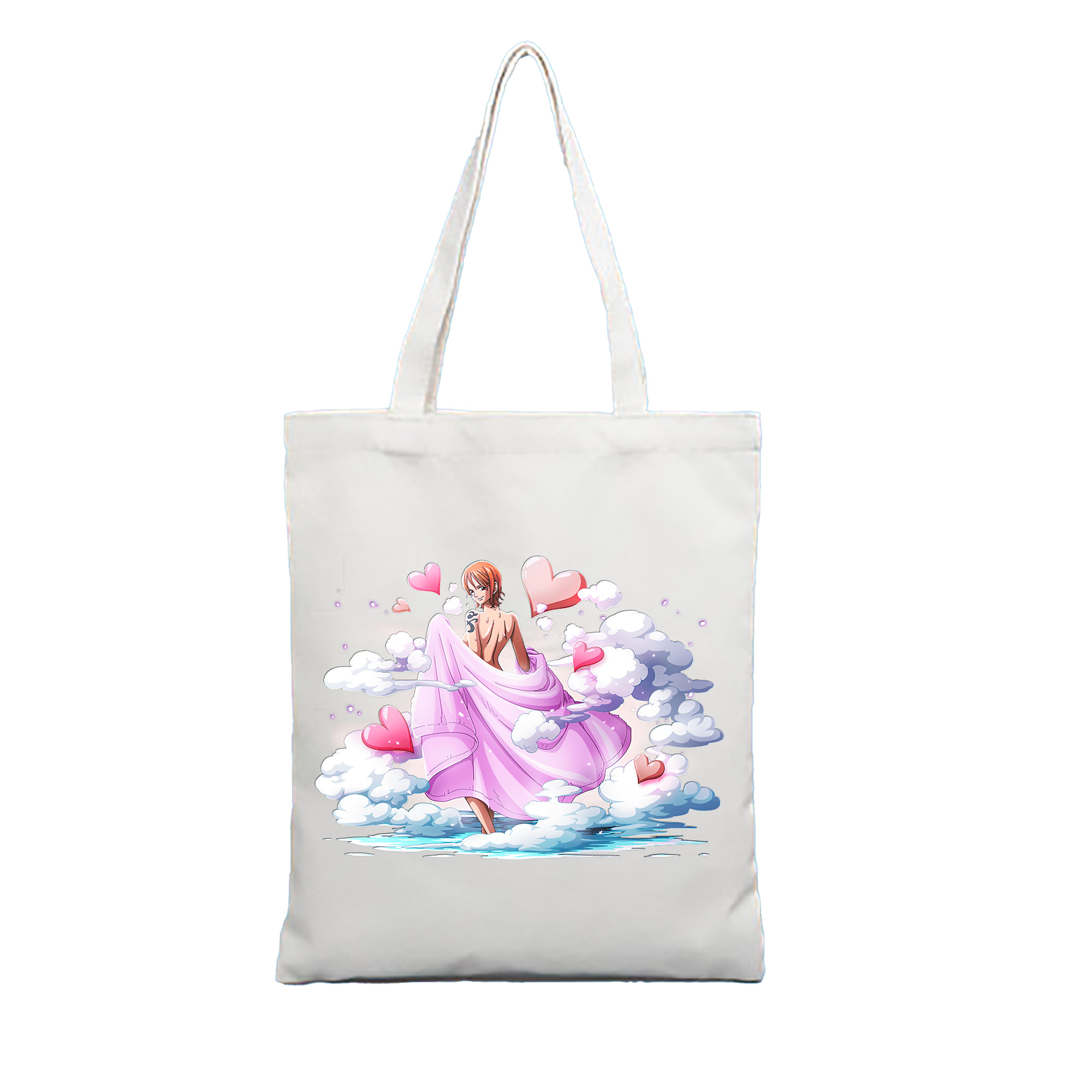 （画像用） ワンピース ナミ ONE PIECE Nami 縦型キャンバス生地手提げバッグ　トートバッグ