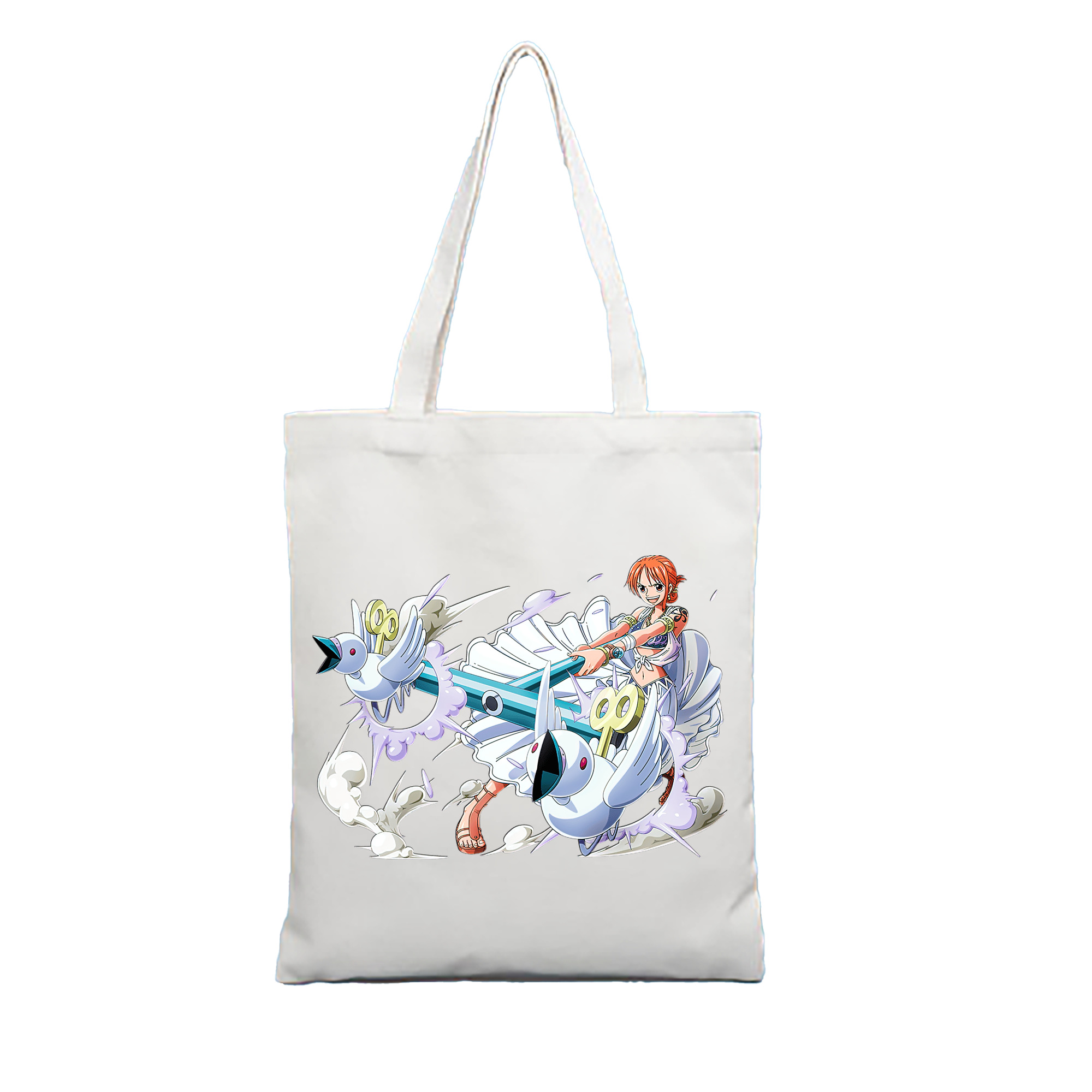 （画像用） ワンピース ナミ ONE PIECE Nami 縦型キャンバス生地手提げバッグ　トートバッグ