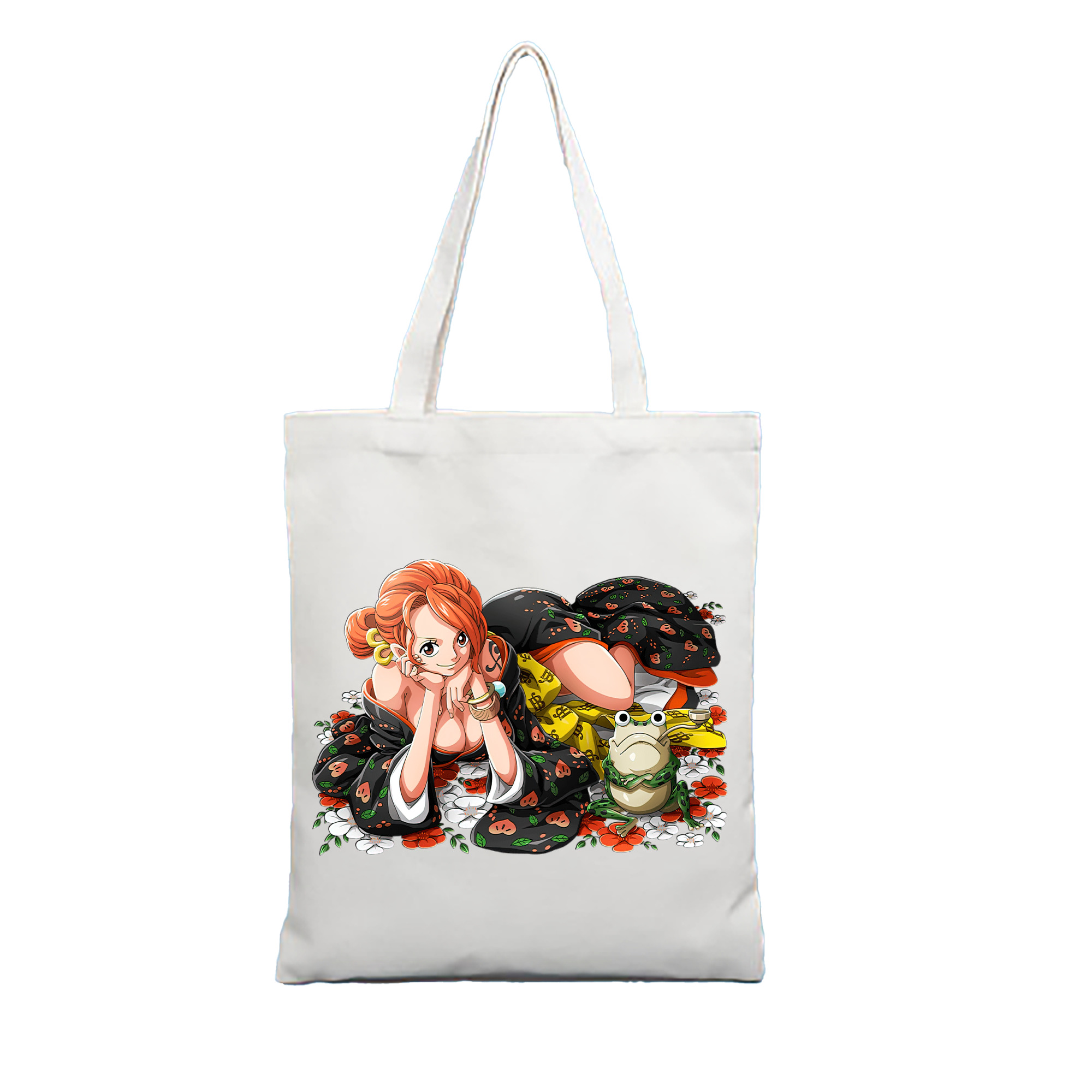 （画像用） ワンピース ナミ ONE PIECE Nami 縦型キャンバス生地手提げバッグ　トートバッグ