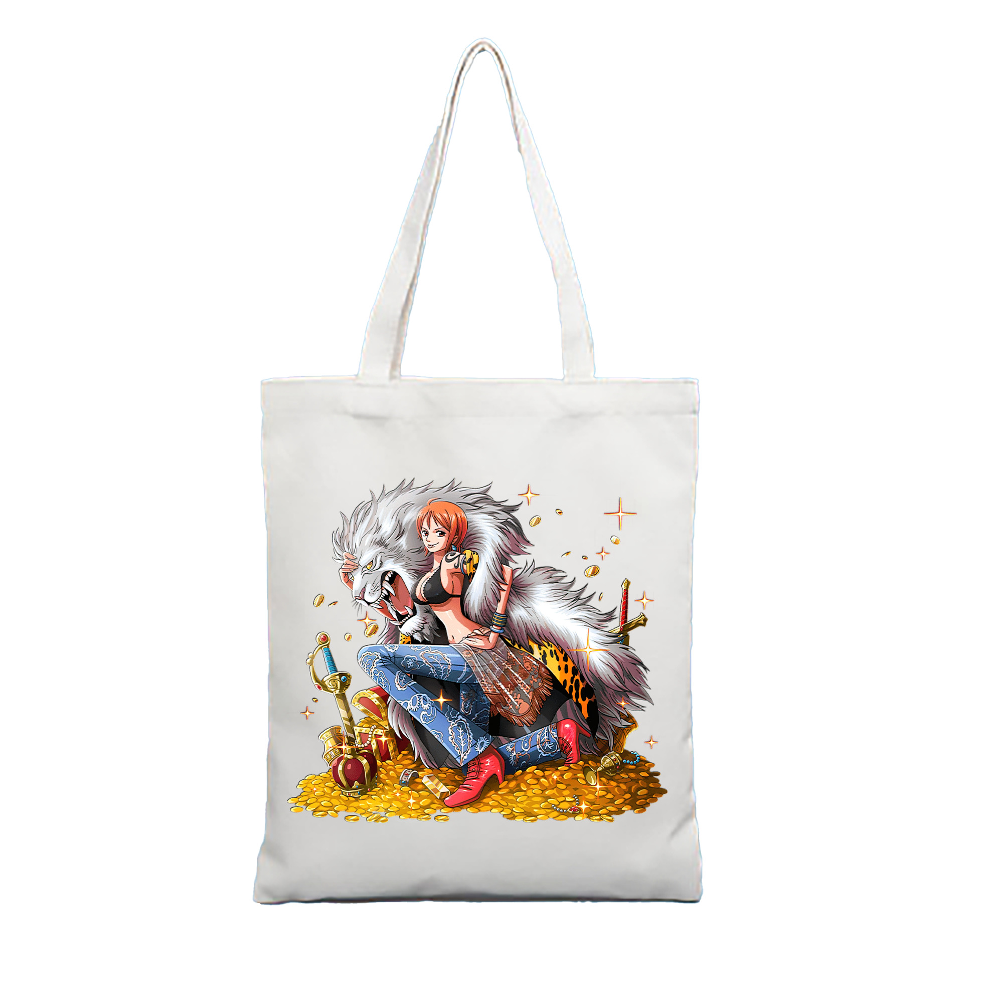 （画像用） ワンピース ナミ ONE PIECE Nami 縦型キャンバス生地手提げバッグ　トートバッグ