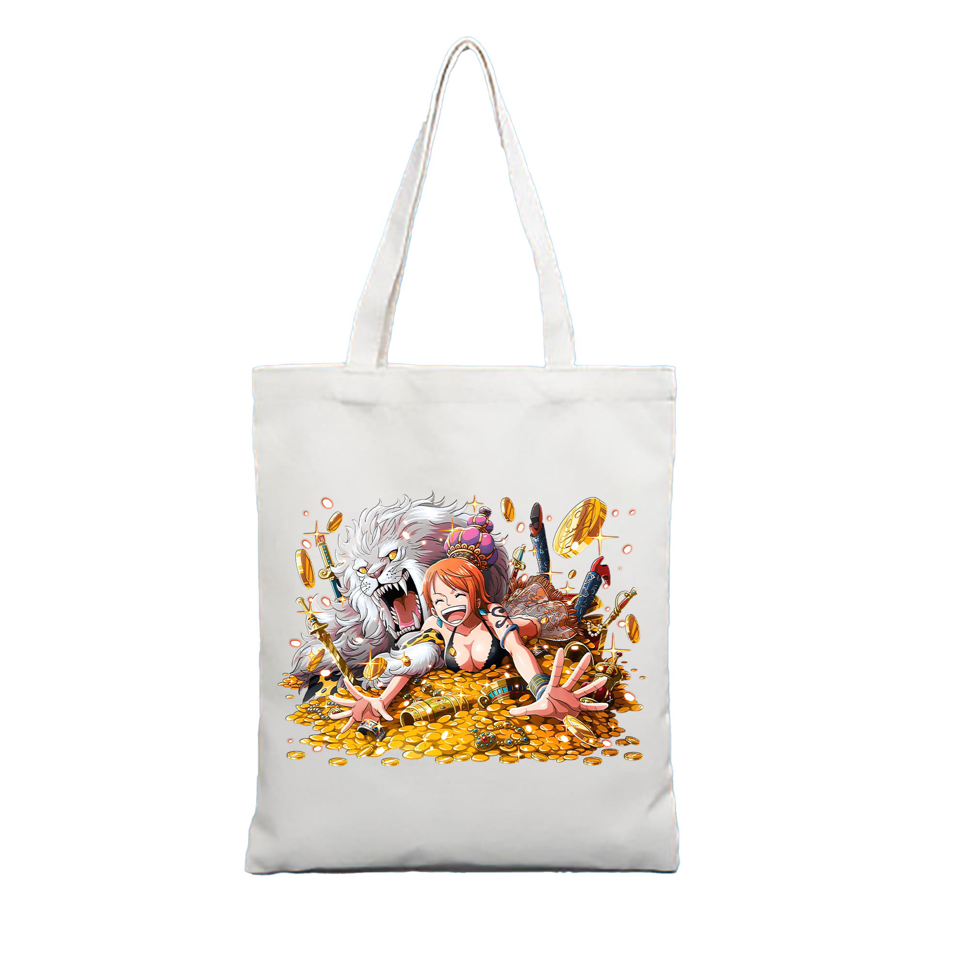 （画像用） ワンピース ナミ ONE PIECE Nami 縦型キャンバス生地手提げバッグ　トートバッグ