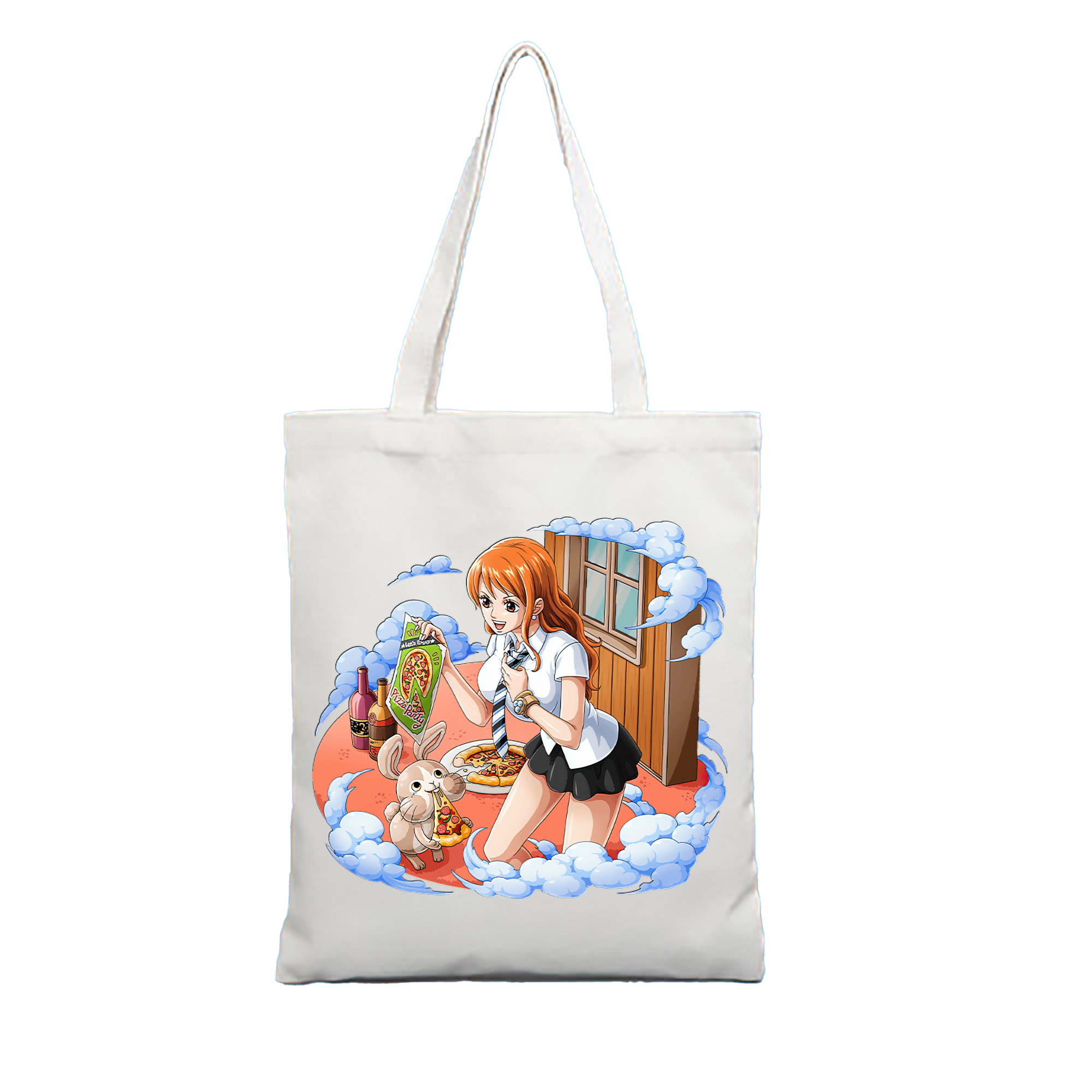 （画像用） ワンピース ナミ ONE PIECE Nami 縦型キャンバス生地手提げバッグ　トートバッグ