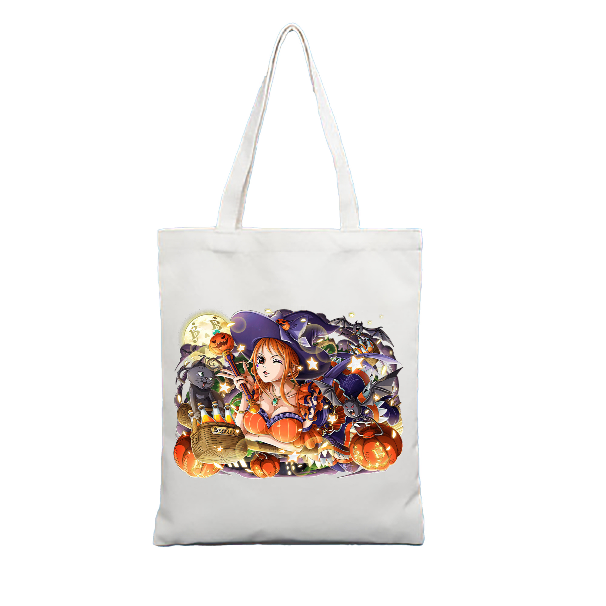 （画像用） ワンピース ナミ ONE PIECE Nami 縦型キャンバス生地手提げバッグ　トートバッグ
