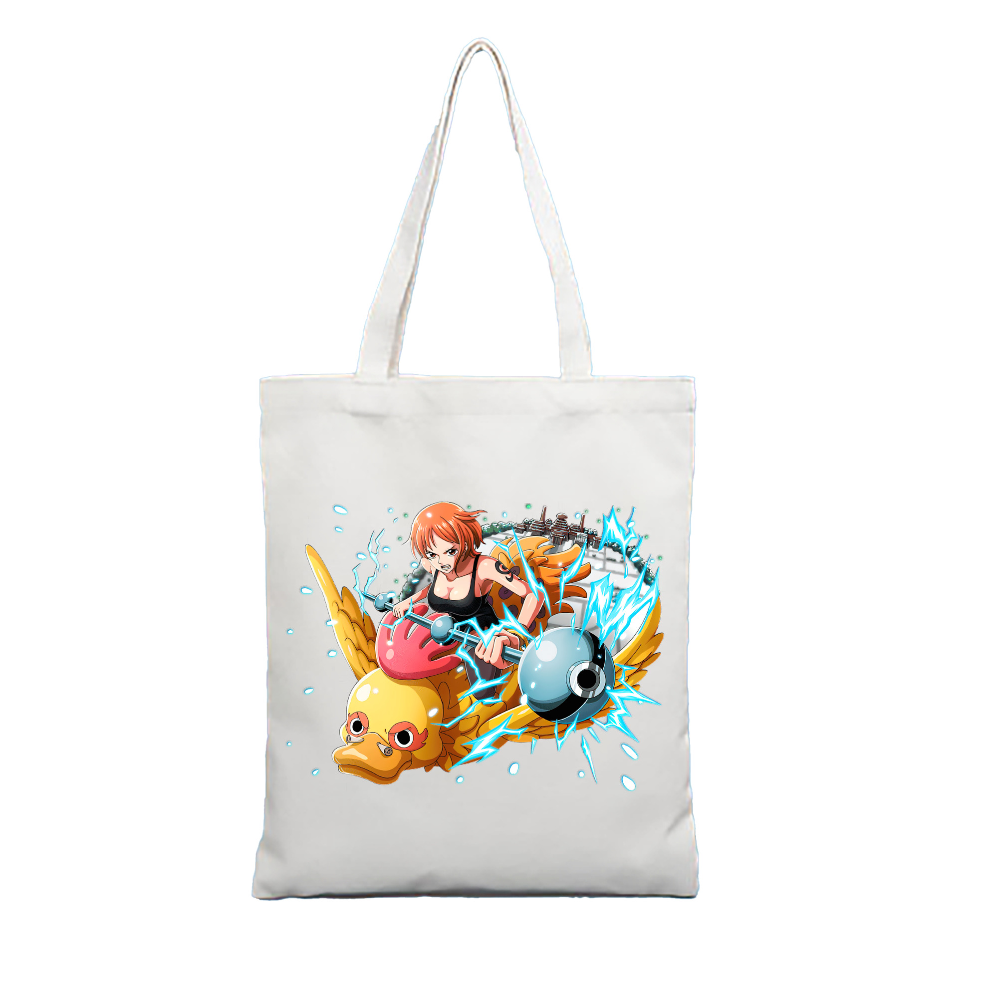 （画像用） ワンピース ナミ ONE PIECE Nami 縦型キャンバス生地手提げバッグ　トートバッグ