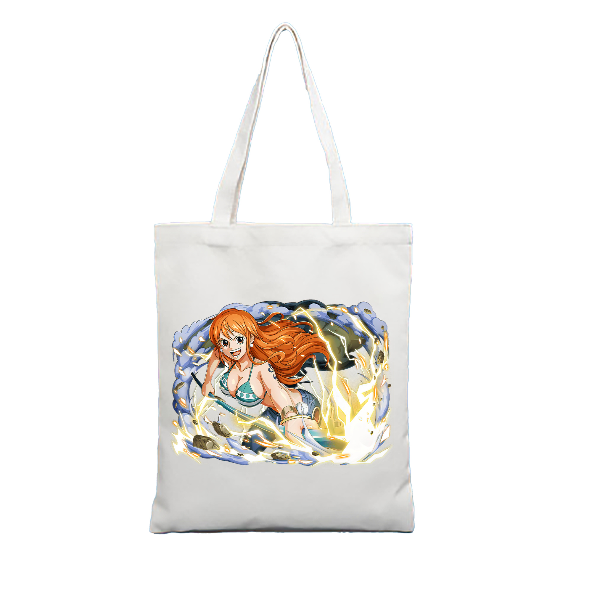 （画像用） ワンピース ナミ ONE PIECE Nami 縦型キャンバス生地手提げバッグ　トートバッグ
