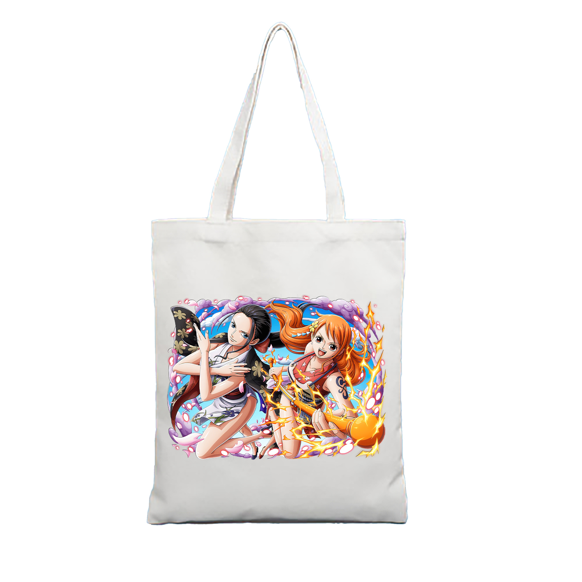 （画像用） ワンピース ナミ ONE PIECE Nami 縦型キャンバス生地手提げバッグ　トートバッグ