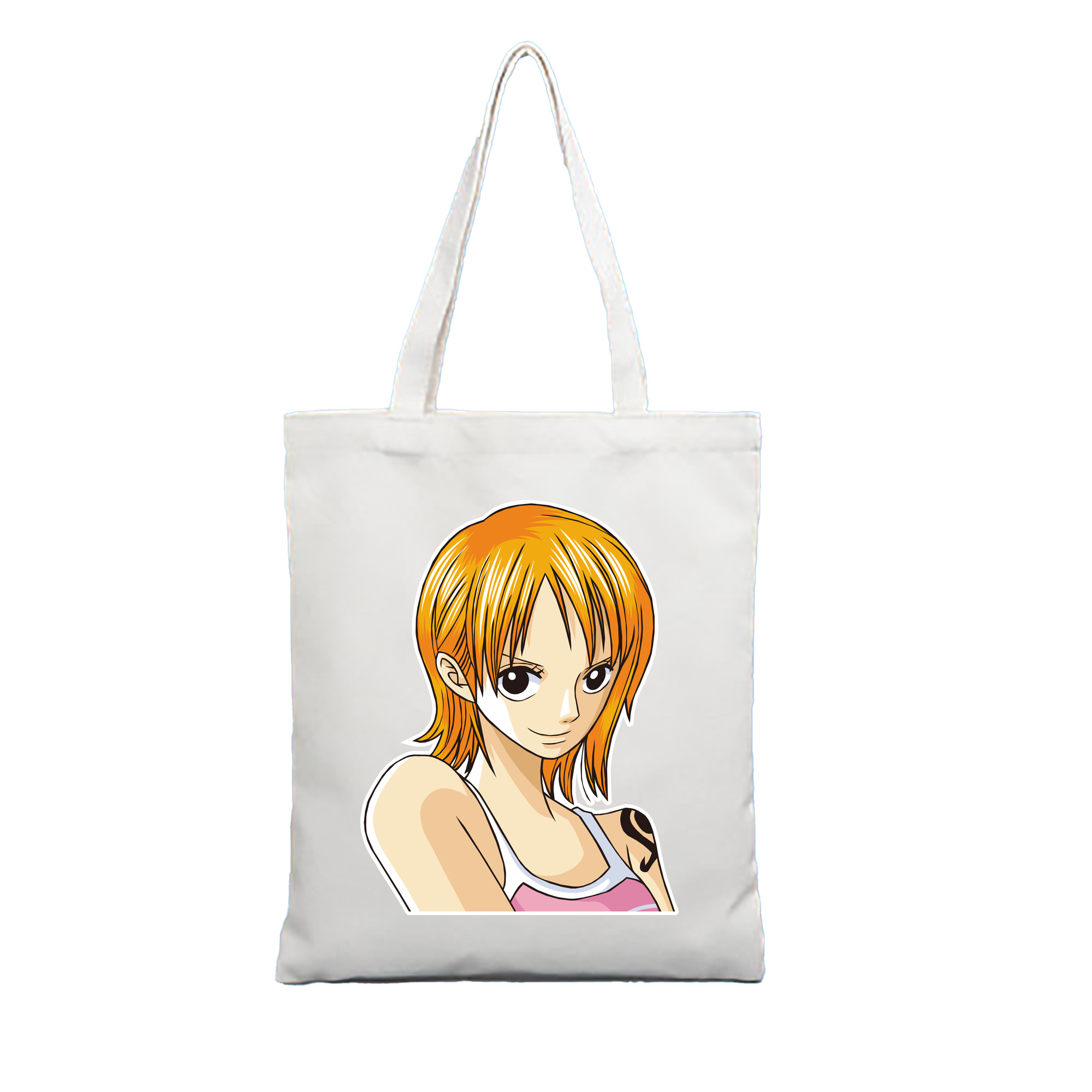 （画像用） ワンピース ナミ ONE PIECE Nami 縦型キャンバス生地手提げバッグ　トートバッグ