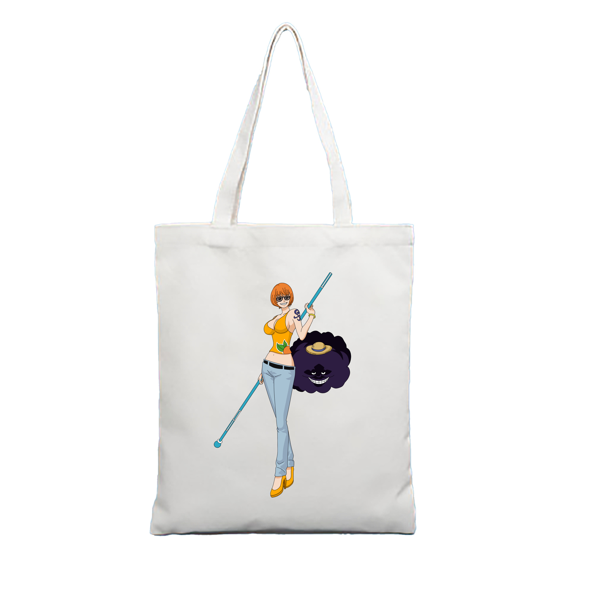 （画像用） ワンピース ナミ ONE PIECE Nami 縦型キャンバス生地手提げバッグ　トートバッグ