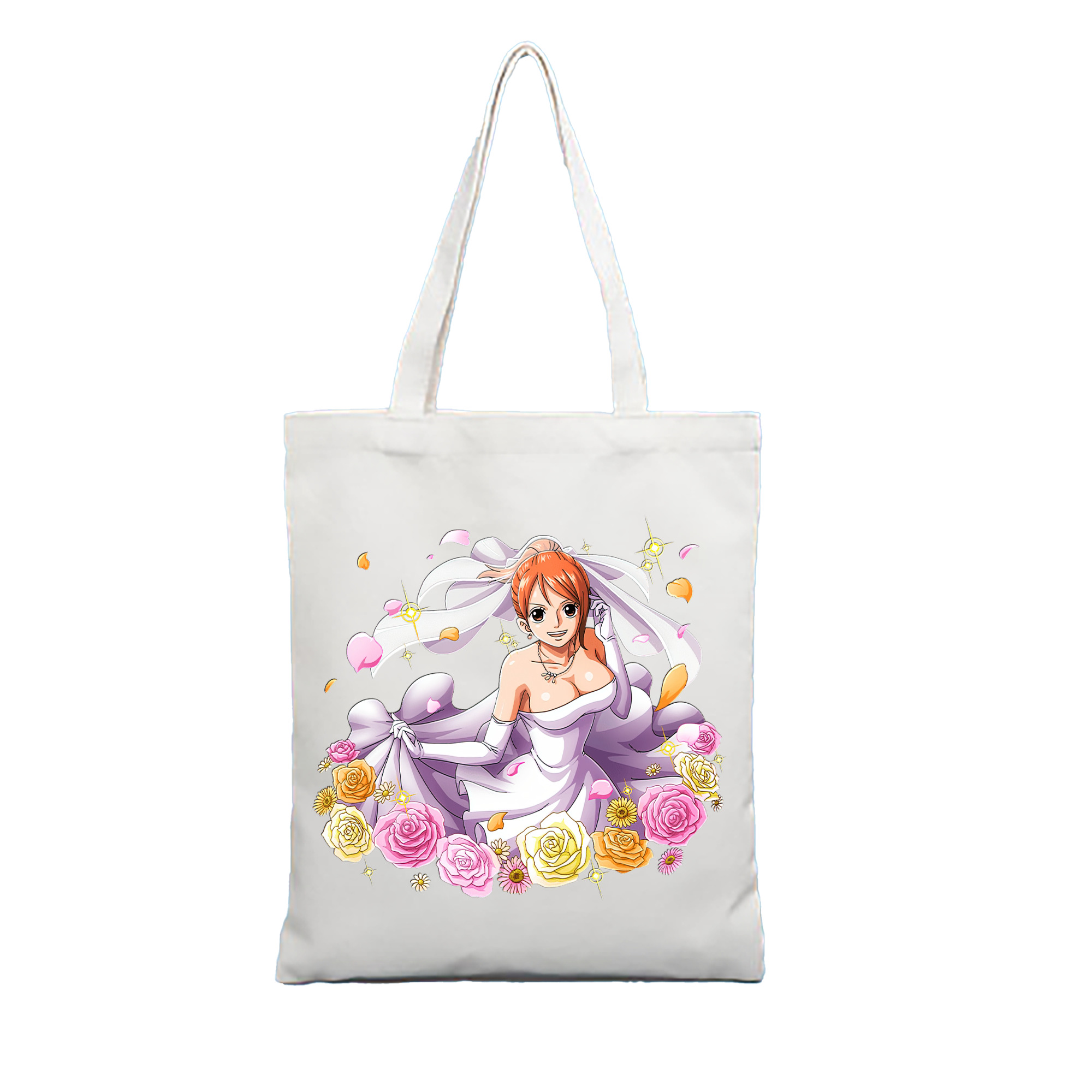 （画像用） ワンピース ナミ ONE PIECE Nami 縦型キャンバス生地手提げバッグ　トートバッグ