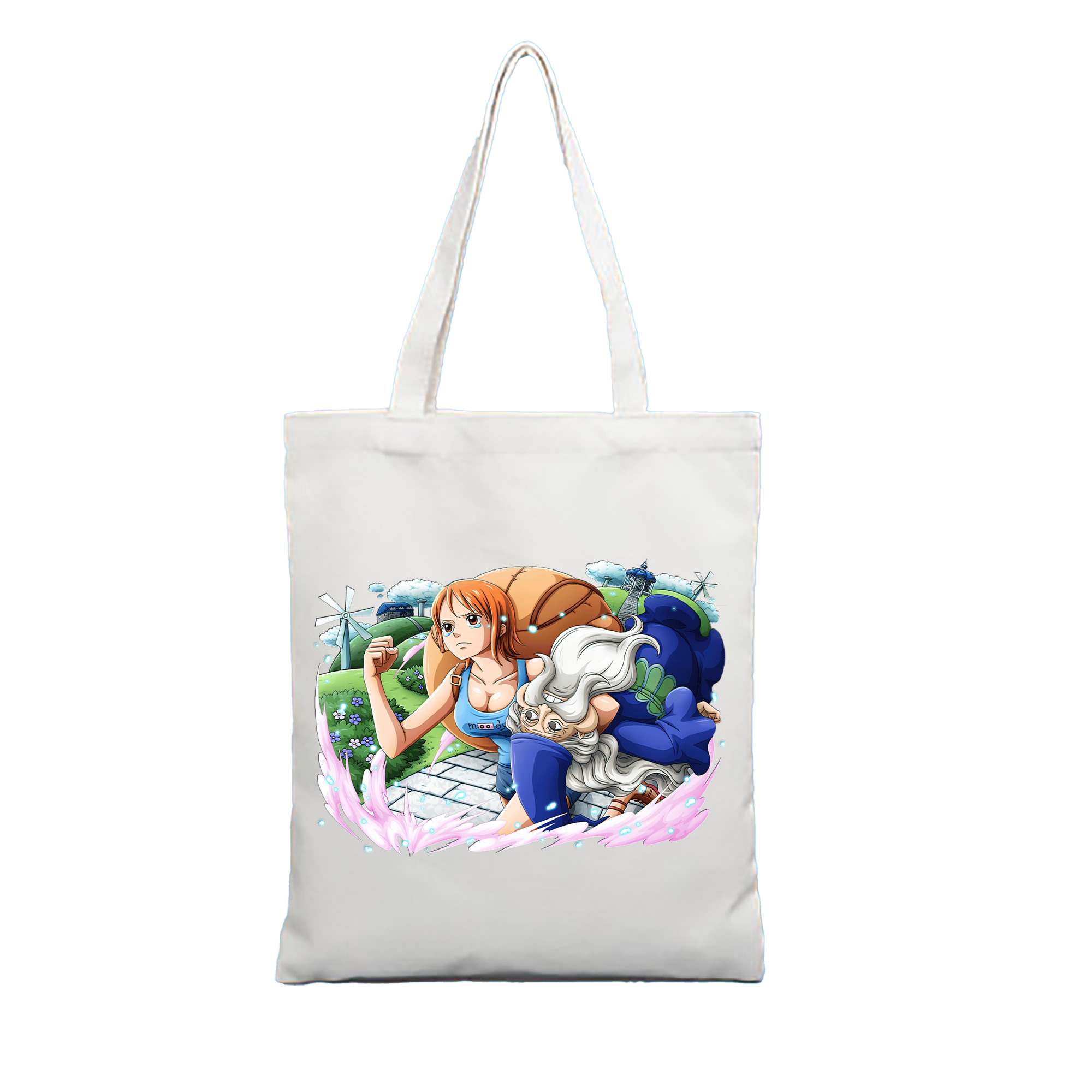 （画像用） ワンピース ナミ ONE PIECE Nami 縦型キャンバス生地手提げバッグ　トートバッグ