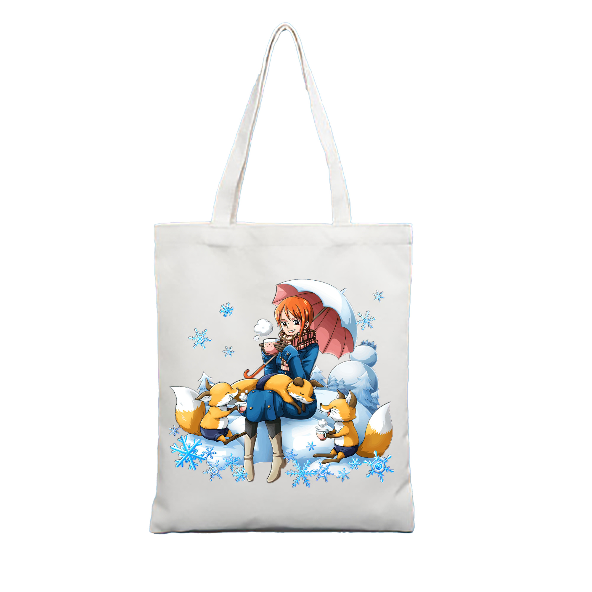 （画像用） ワンピース ナミ ONE PIECE Nami 縦型キャンバス生地手提げバッグ　トートバッグ
