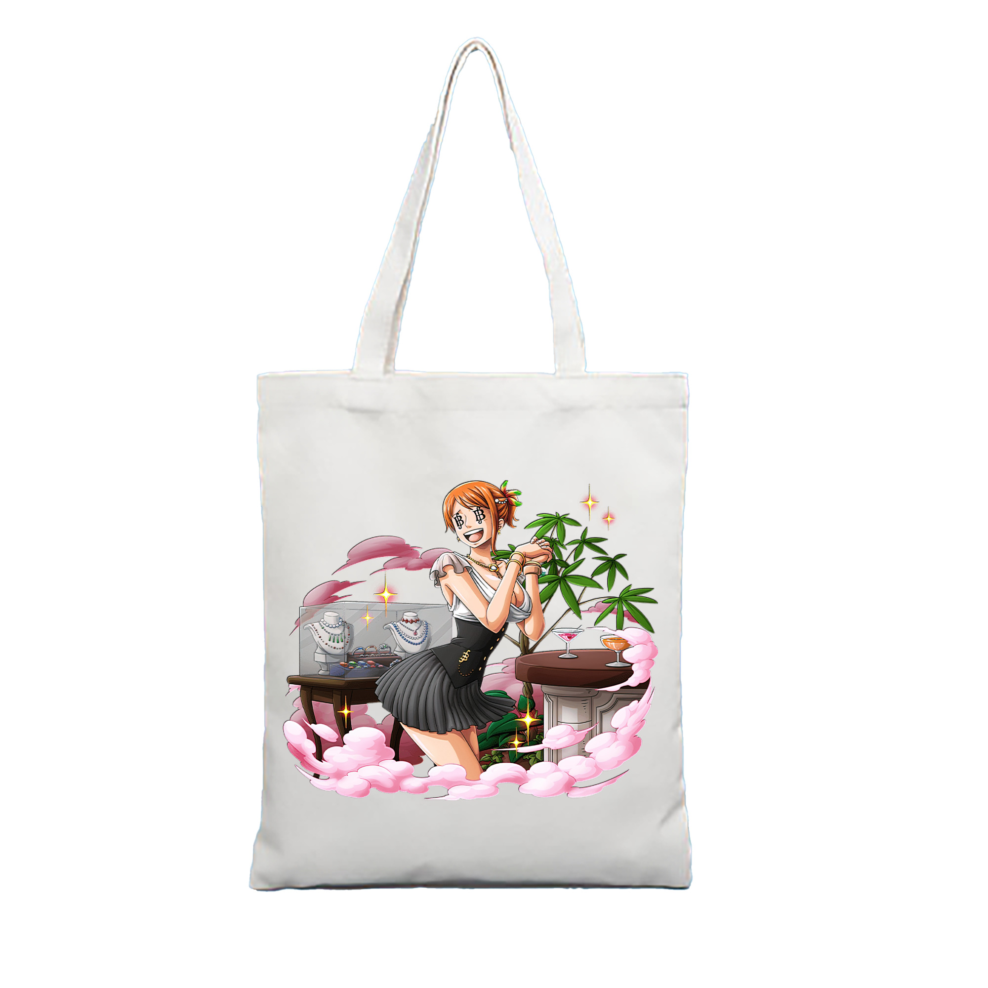 （画像用） ワンピース ナミ ONE PIECE Nami 縦型キャンバス生地手提げバッグ　トートバッグ