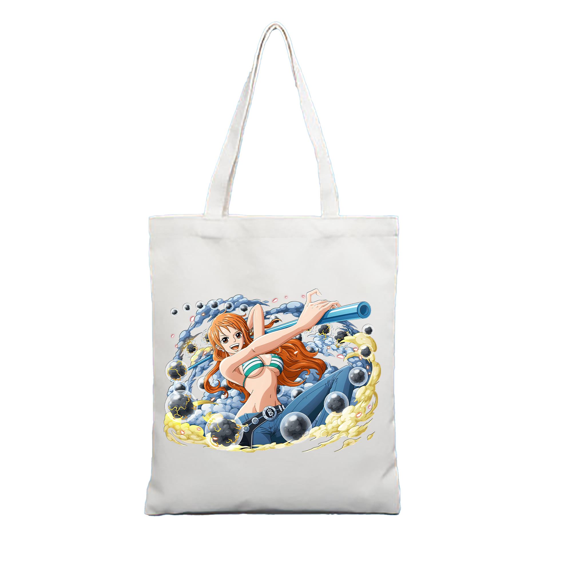 （画像用） ワンピース ナミ ONE PIECE Nami 縦型キャンバス生地手提げバッグ　トートバッグ