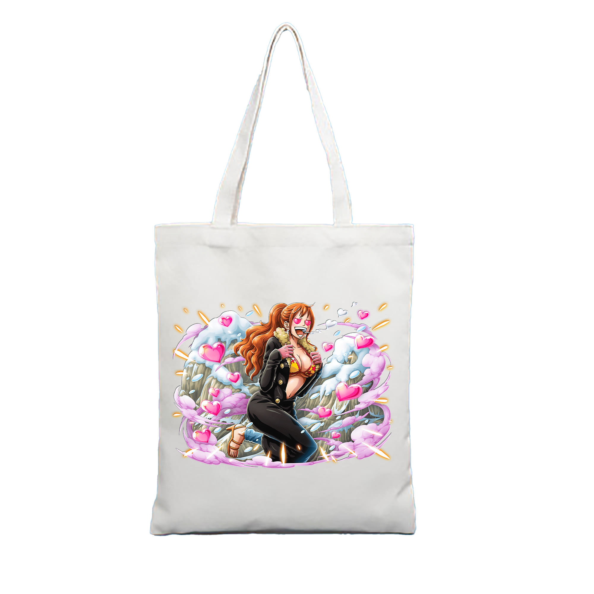 （画像用） ワンピース ナミ ONE PIECE Nami 縦型キャンバス生地手提げバッグ　トートバッグ