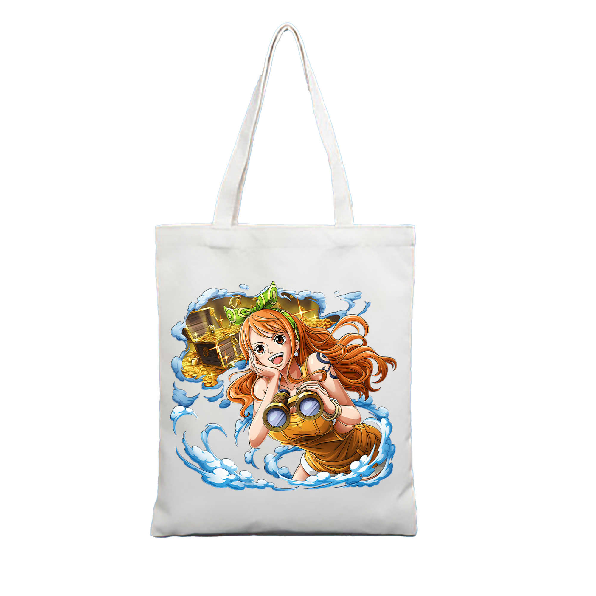 （画像用） ワンピース ナミ ONE PIECE Nami 縦型キャンバス生地手提げバッグ　トートバッグ