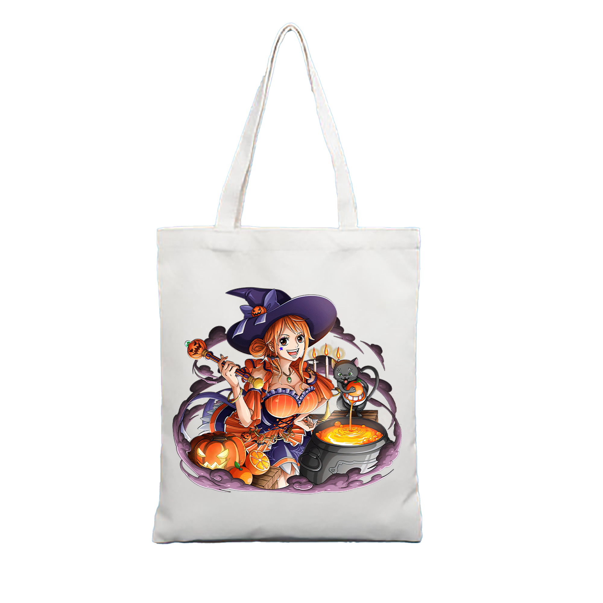 （画像用） ワンピース ナミ ONE PIECE Nami 縦型キャンバス生地手提げバッグ　トートバッグ