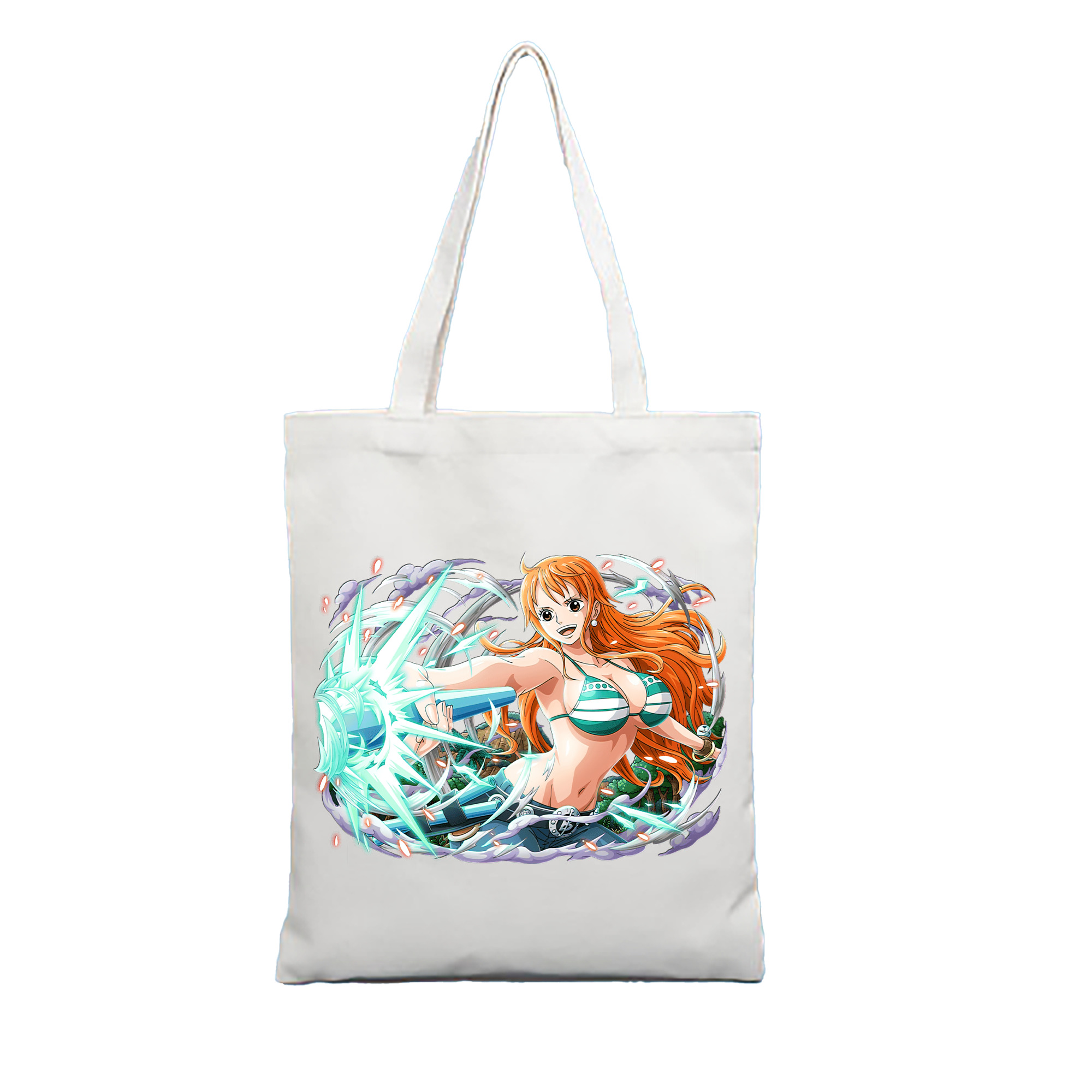 （画像用） ワンピース ナミ ONE PIECE Nami 縦型キャンバス生地手提げバッグ　トートバッグ