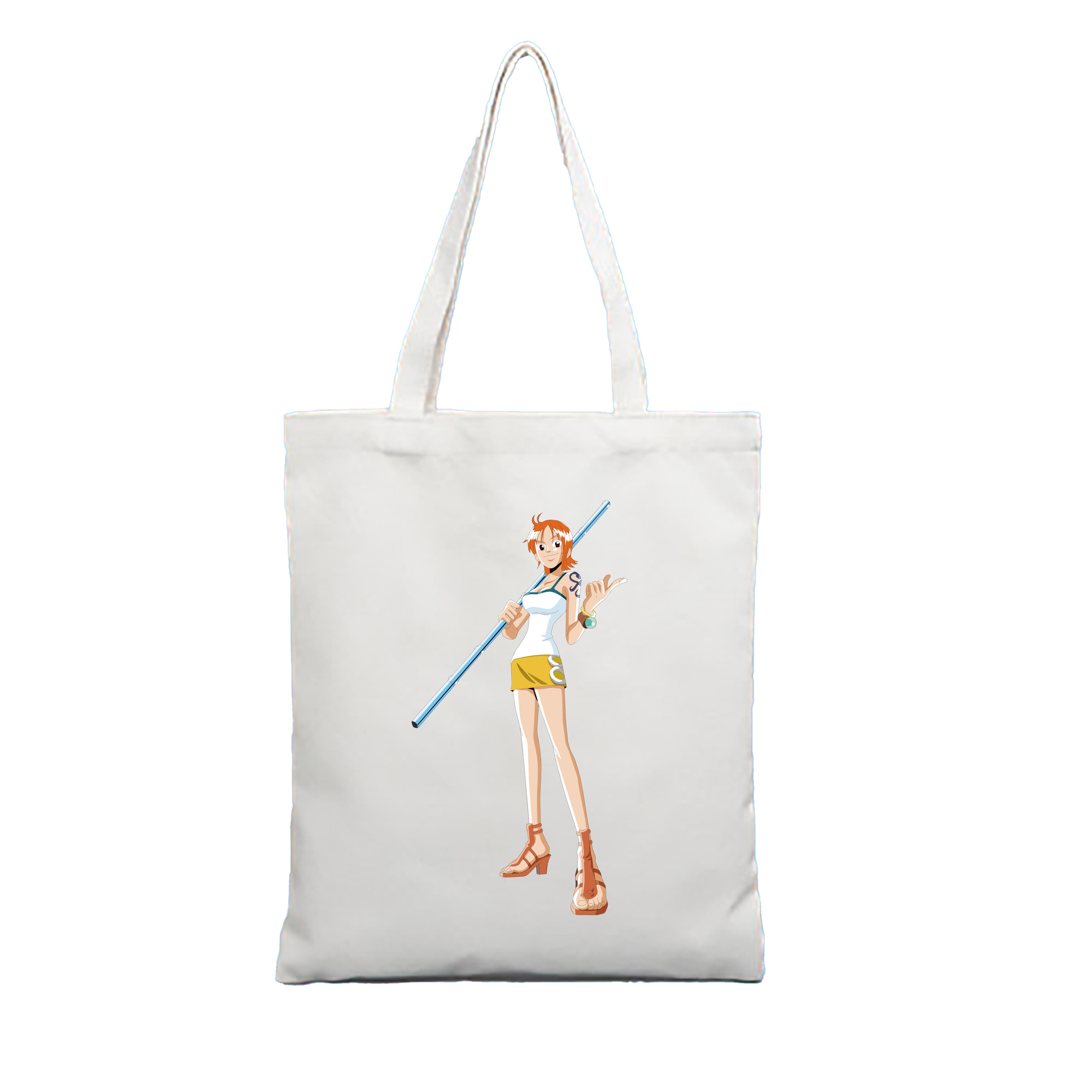 （画像用） ワンピース ナミ ONE PIECE Nami 縦型キャンバス生地手提げバッグ　トートバッグ