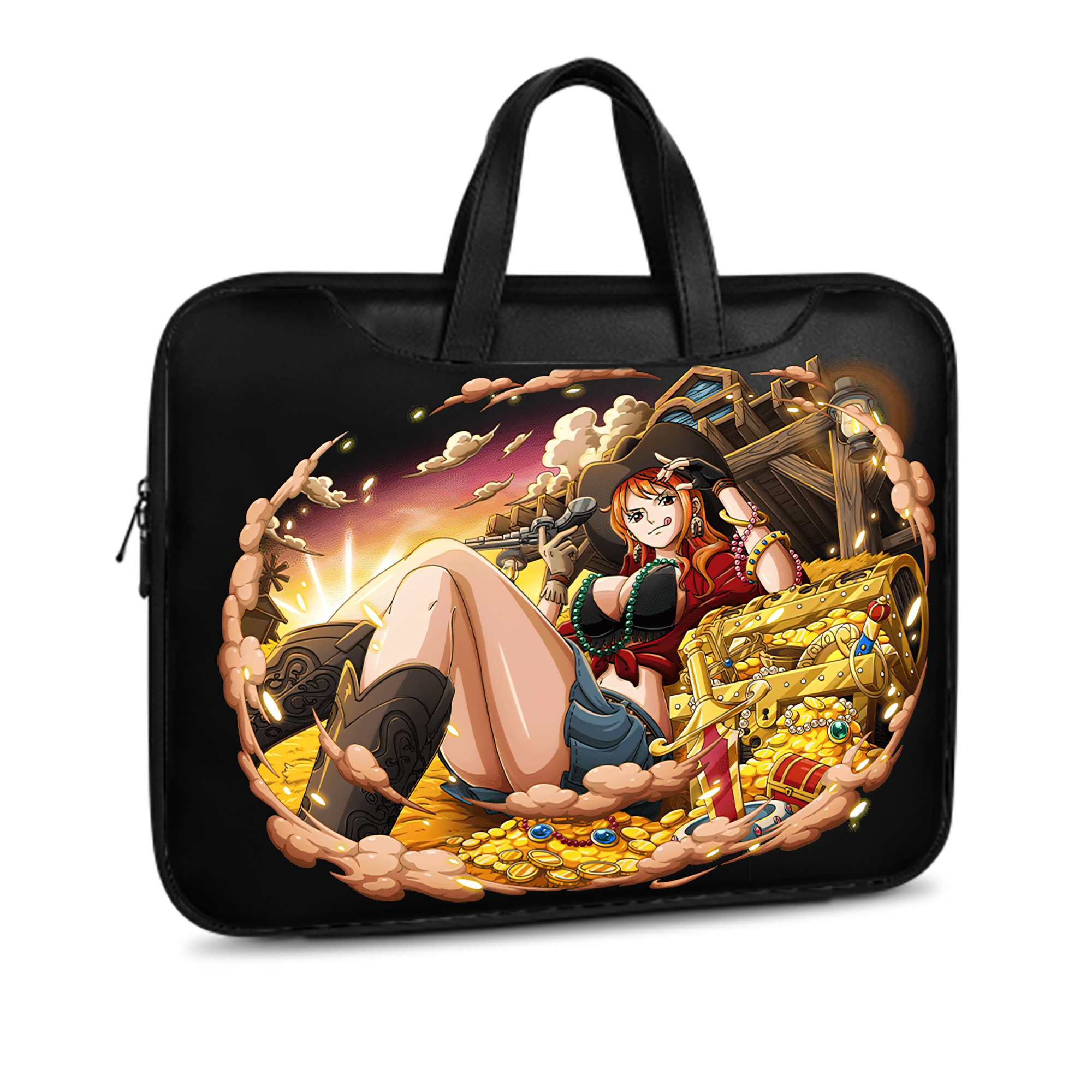 ワンピース ナミ ONE PIECE Nami レザーラップトップバッグ　ノートパソコンケース