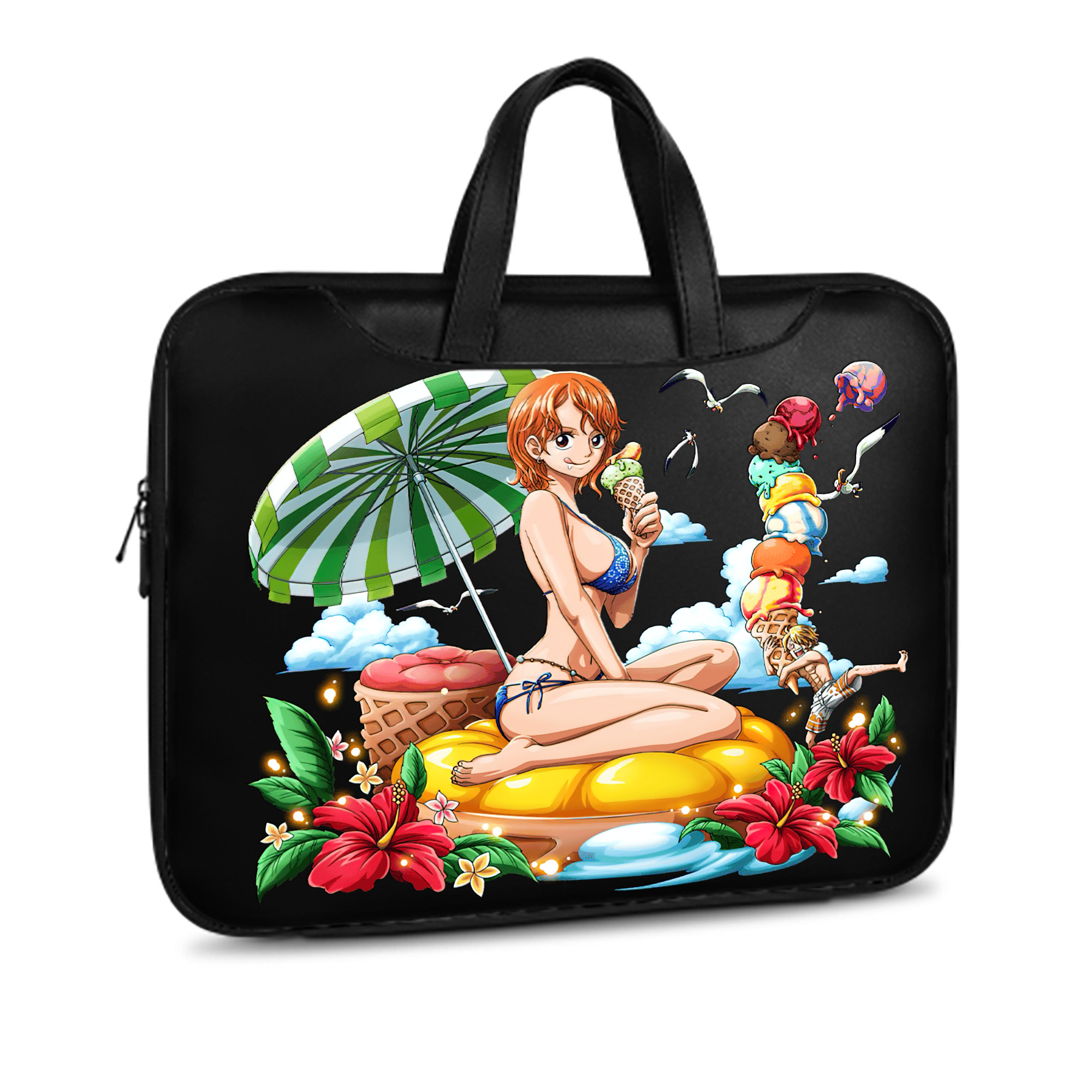 ワンピース ナミ ONE PIECE Nami レザーラップトップバッグ　ノートパソコンケース