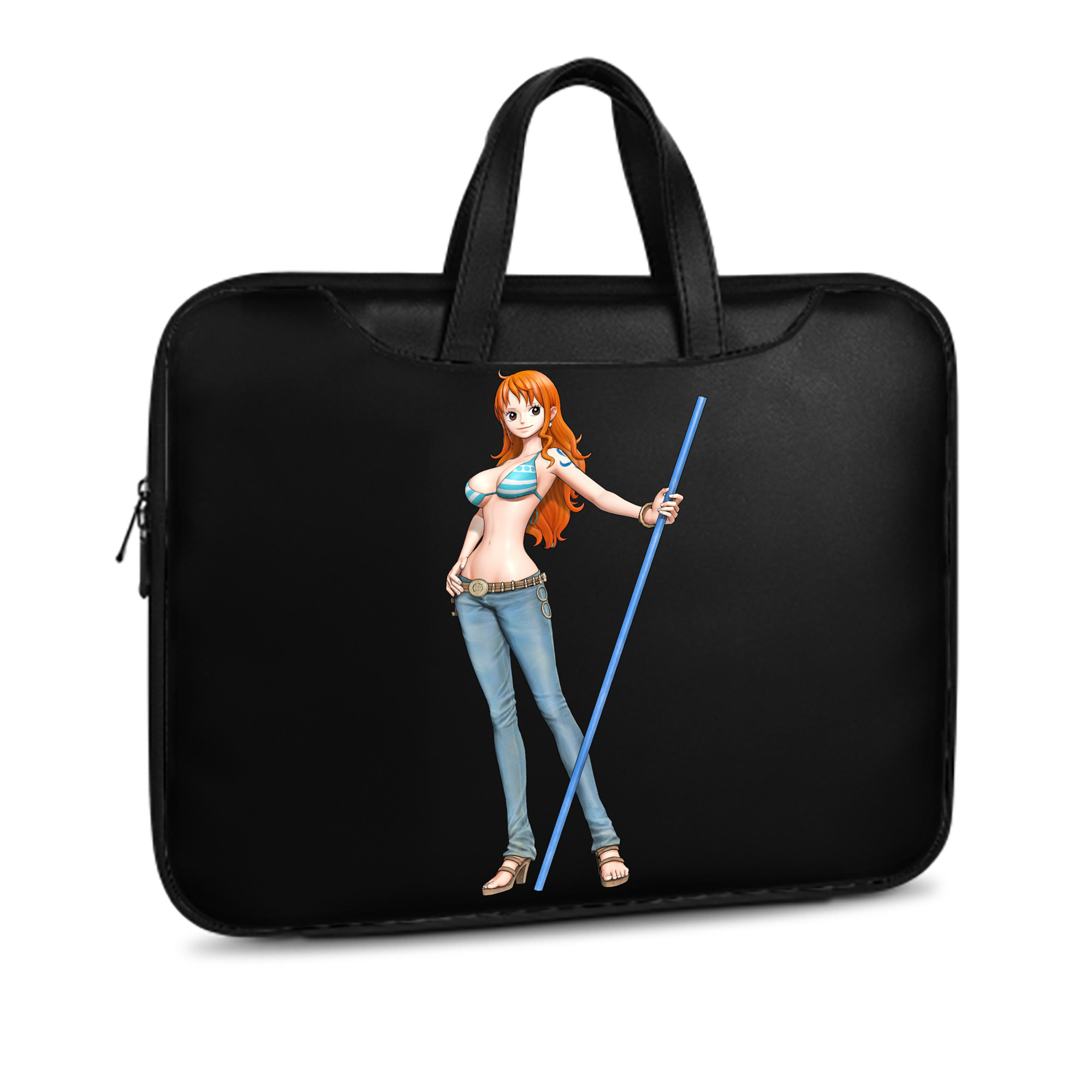 ワンピース ナミ ONE PIECE Nami レザーラップトップバッグ　ノートパソコンケース