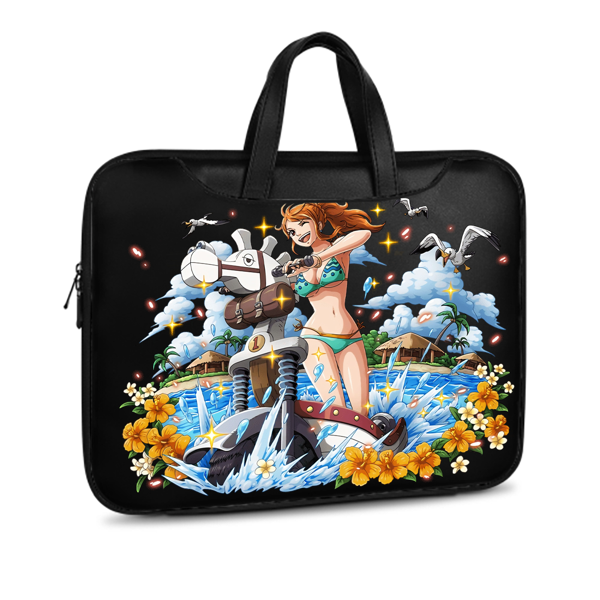ワンピース ナミ ONE PIECE Nami レザーラップトップバッグ　ノートパソコンケース