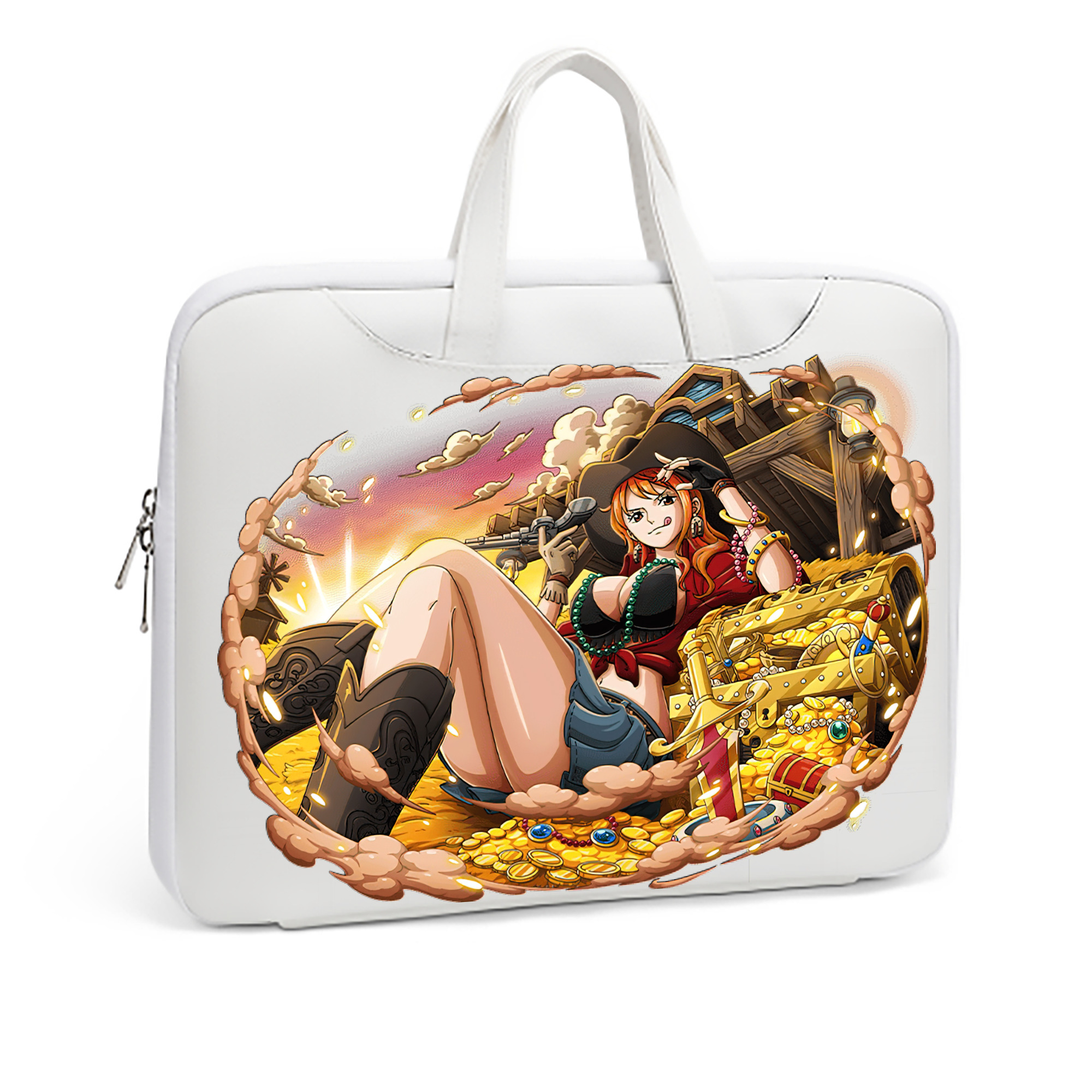 ワンピース ナミ ONE PIECE Nami レザーラップトップバッグ　ノートパソコンケース