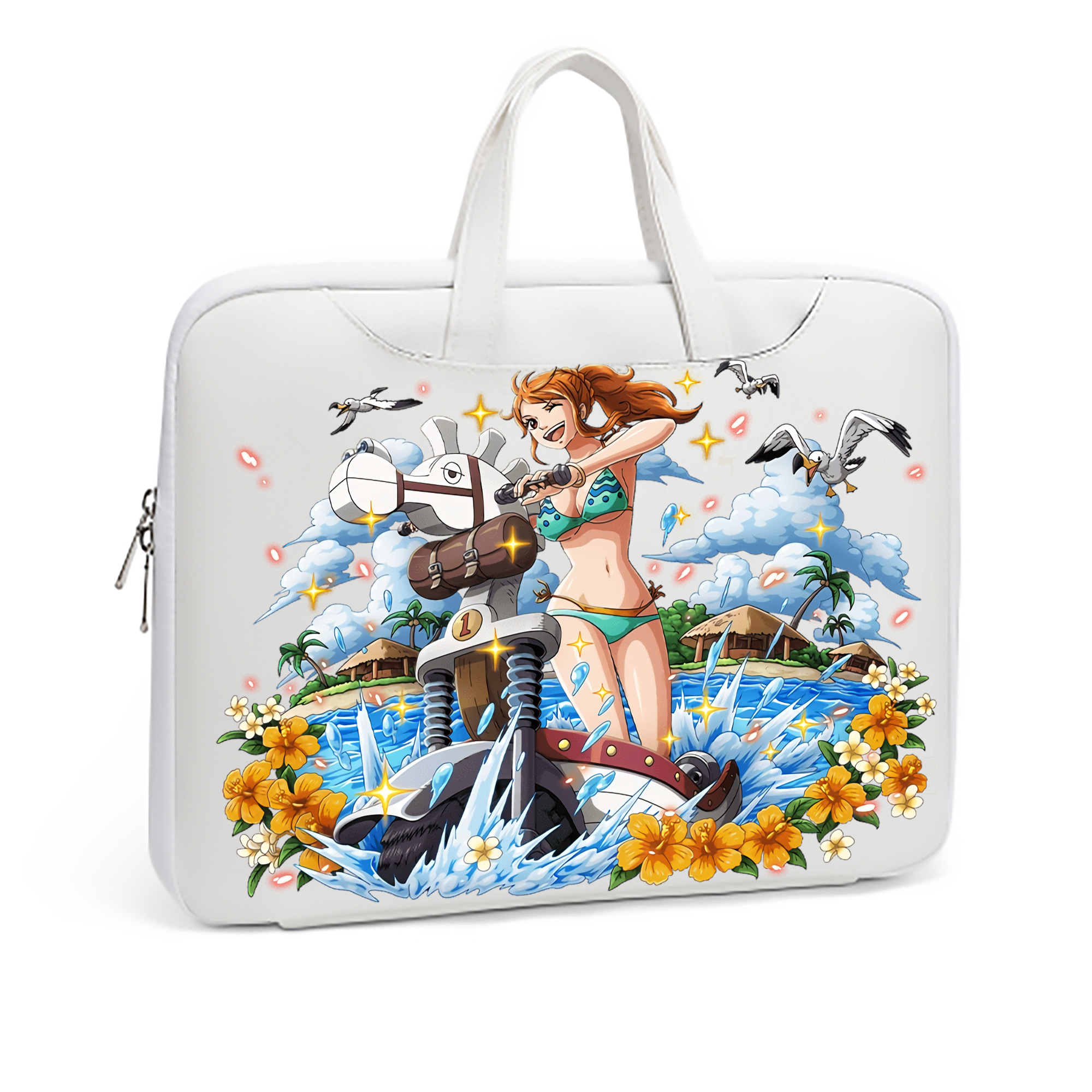 ワンピース ナミ ONE PIECE Nami レザーラップトップバッグ　ノートパソコンケース
