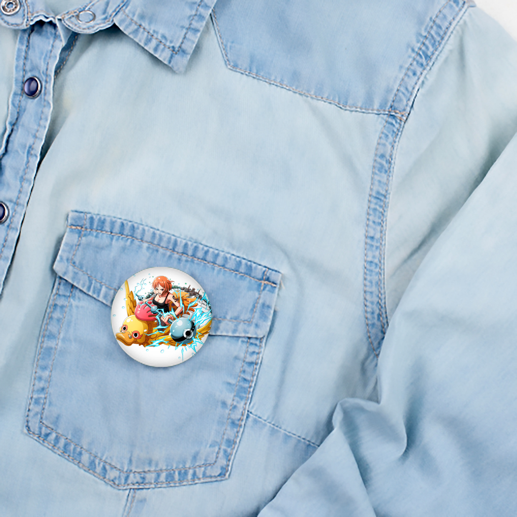 ワンピース ナミ ONE PIECE Nami 6cm 缶バッジ 複数セット