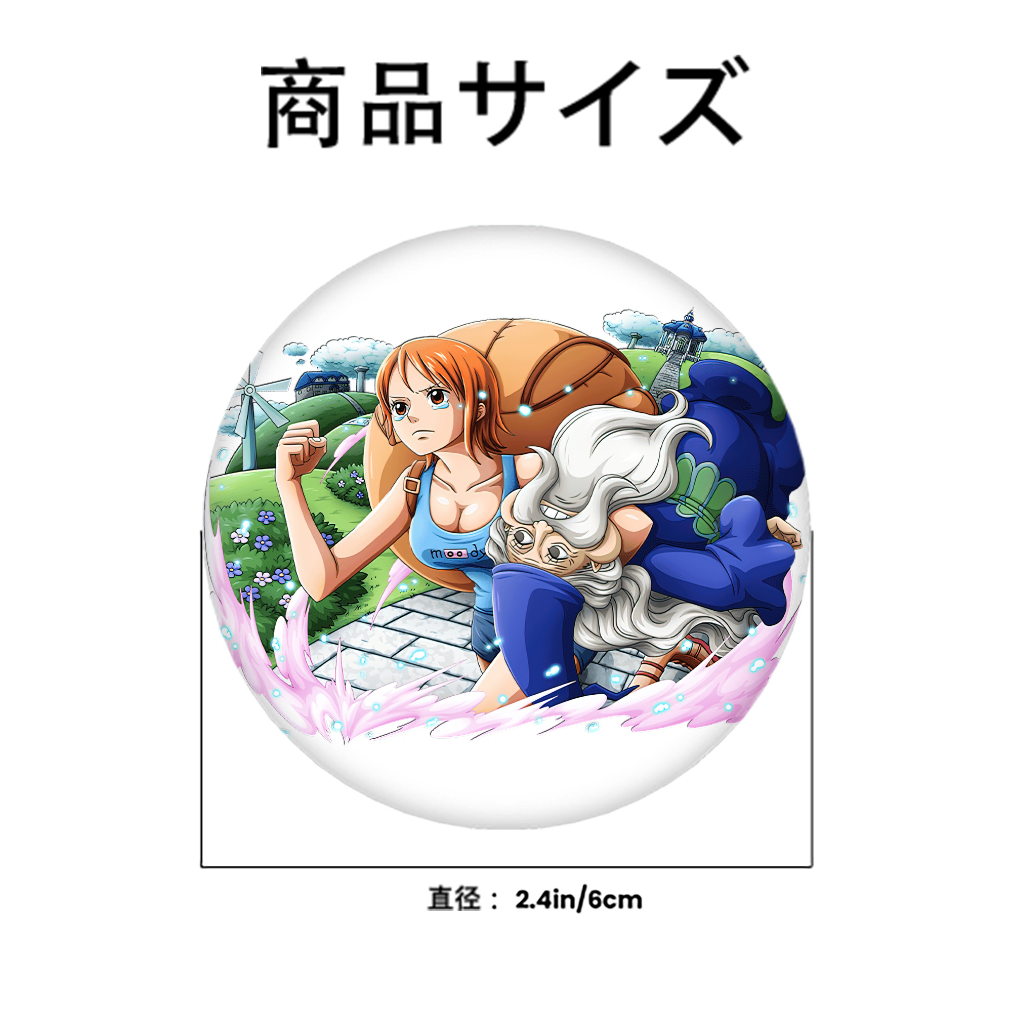 ワンピース ナミ ONE PIECE Nami 6cm 缶バッジ 複数セット
