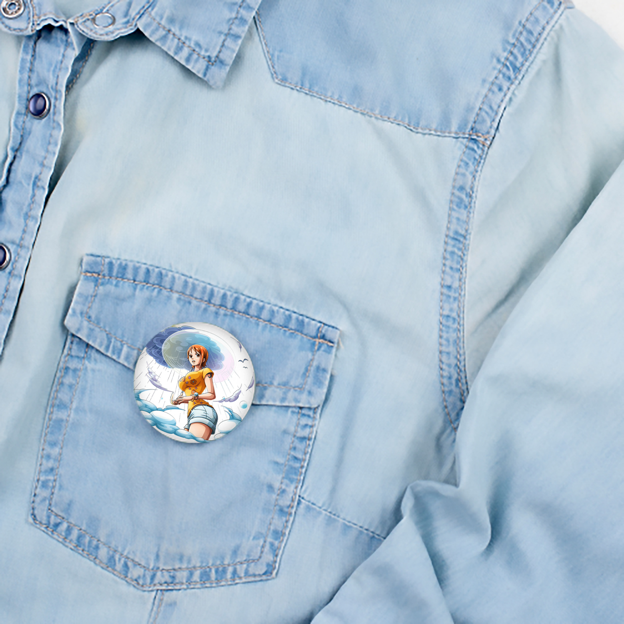 ワンピース ナミ ONE PIECE Nami 6cm 缶バッジ 複数セット