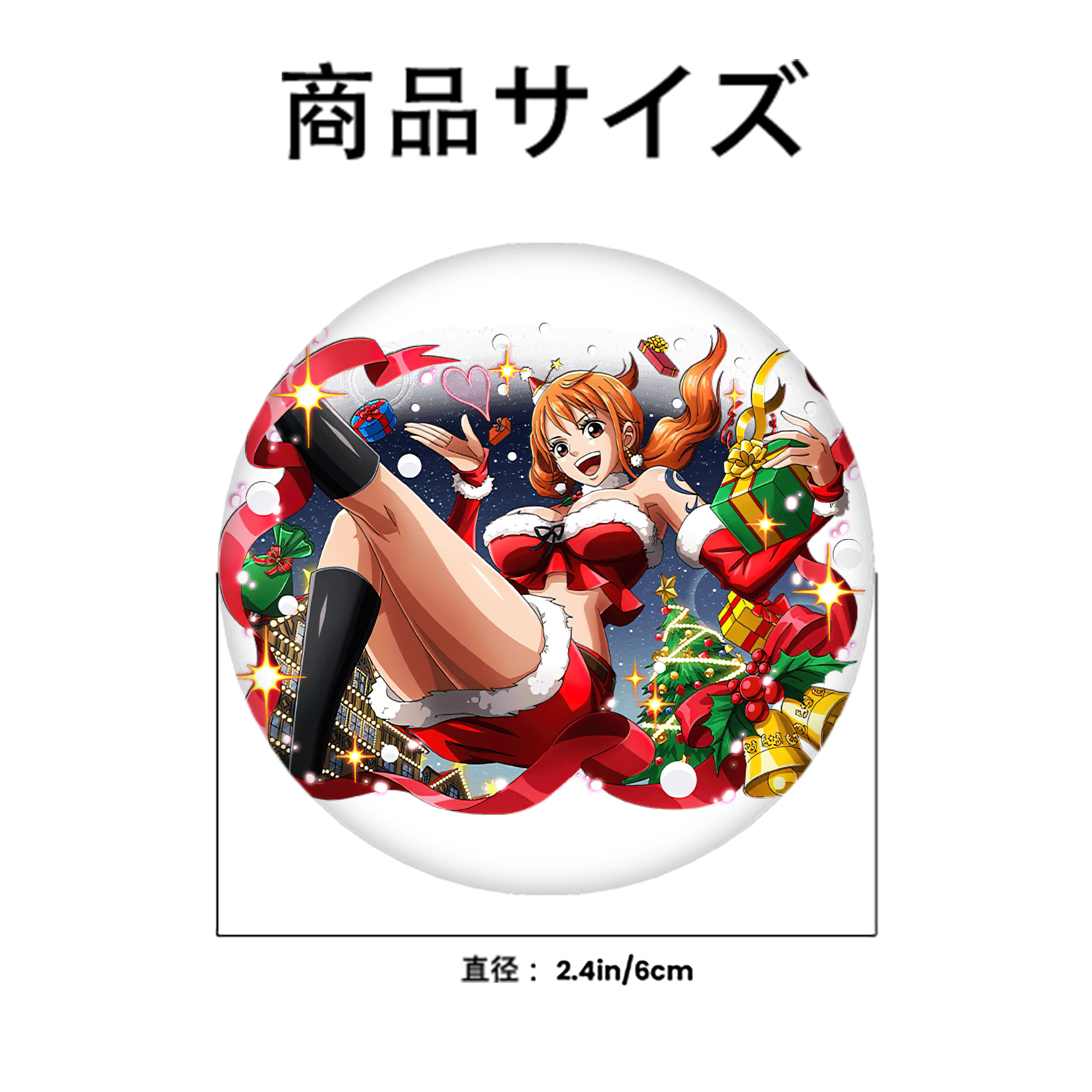 ワンピース ナミ ONE PIECE Nami 6cm 缶バッジ 複数セット