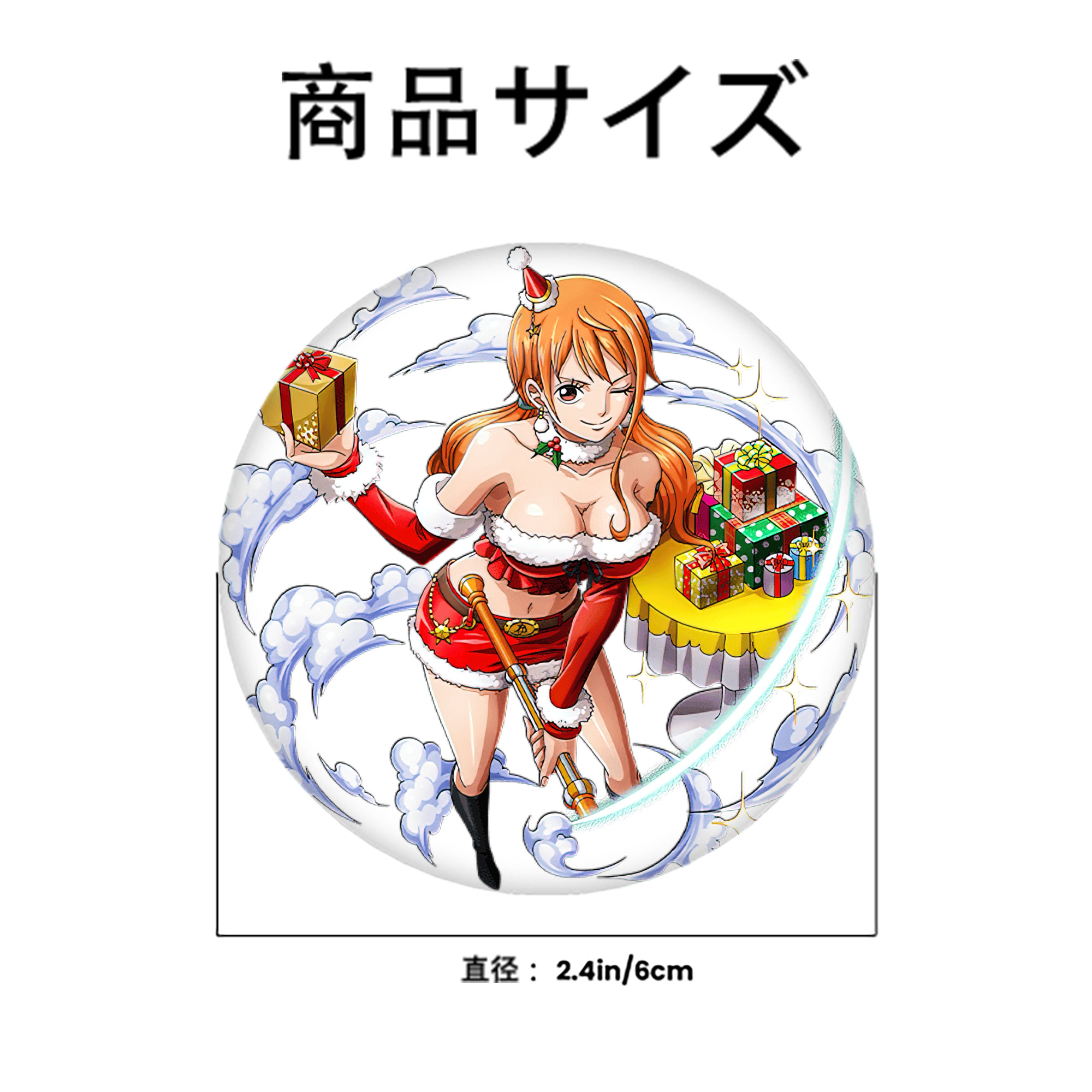 ワンピース ナミ ONE PIECE Nami 6cm 缶バッジ 複数セット