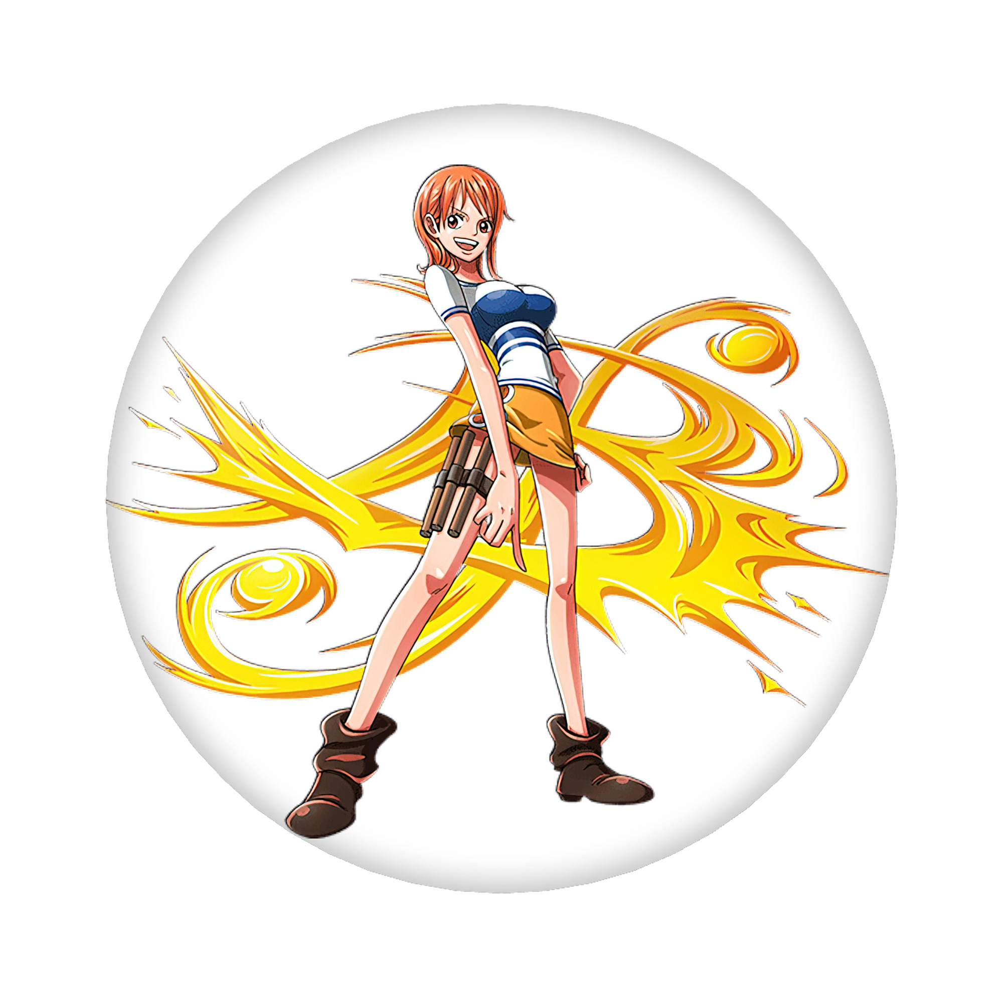 （画像用） ワンピース ナミ ONE PIECE Nami 6cm 缶バッジ 複数セット