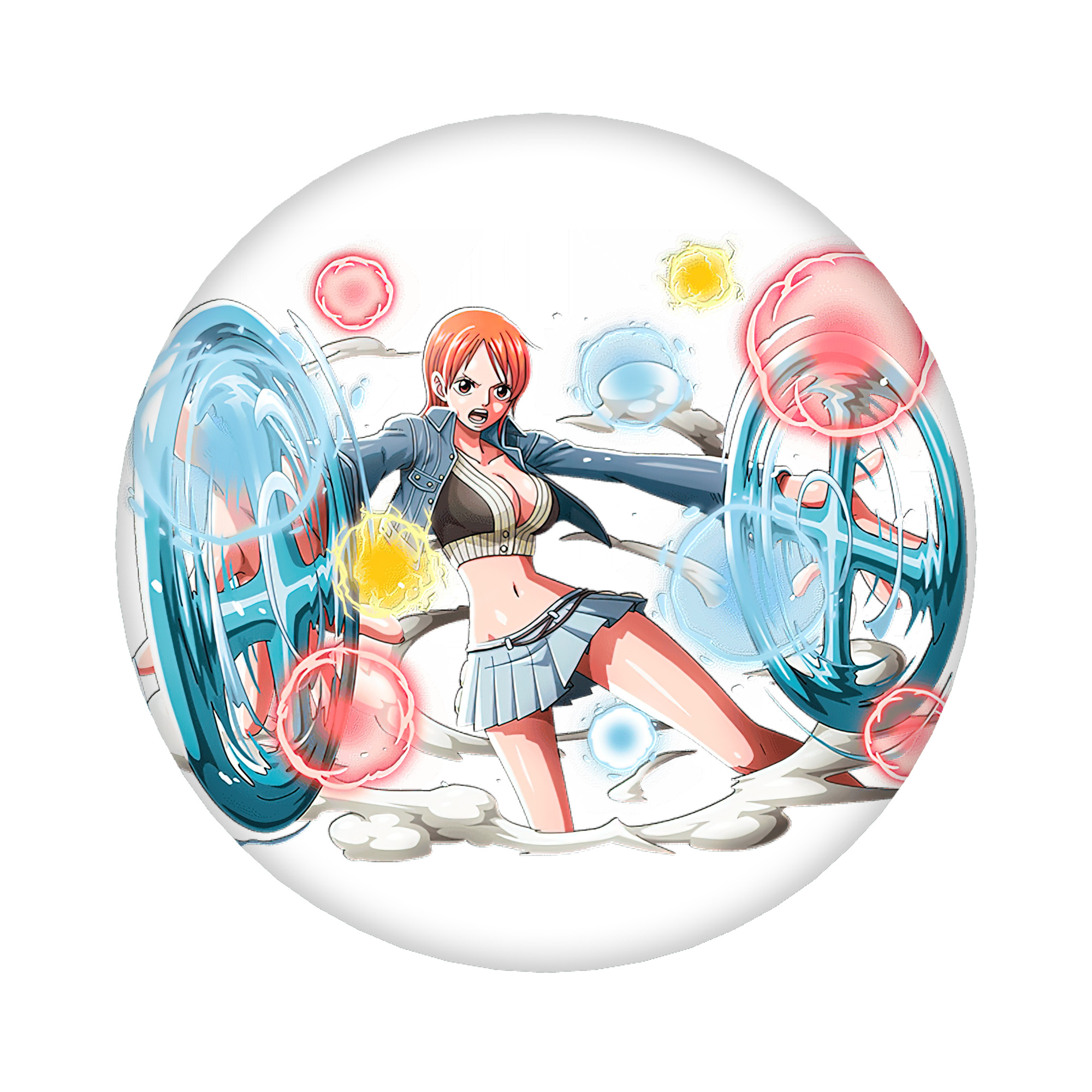 （画像用） ワンピース ナミ ONE PIECE Nami 6cm 缶バッジ 複数セット