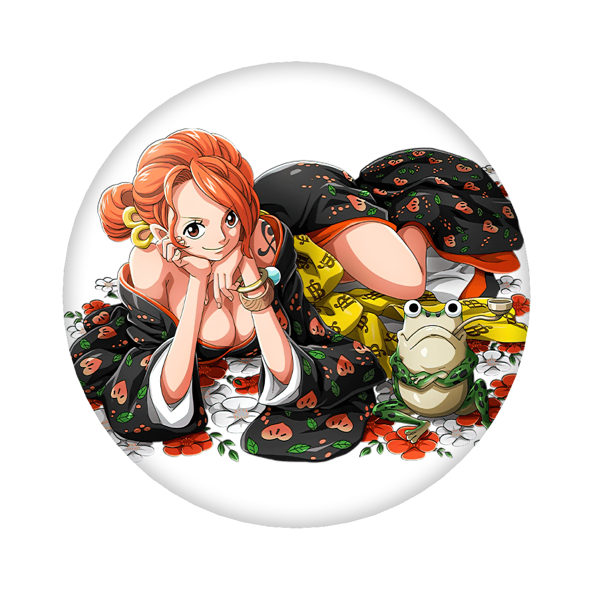 （画像用） ワンピース ナミ ONE PIECE Nami 6cm 缶バッジ 複数セット