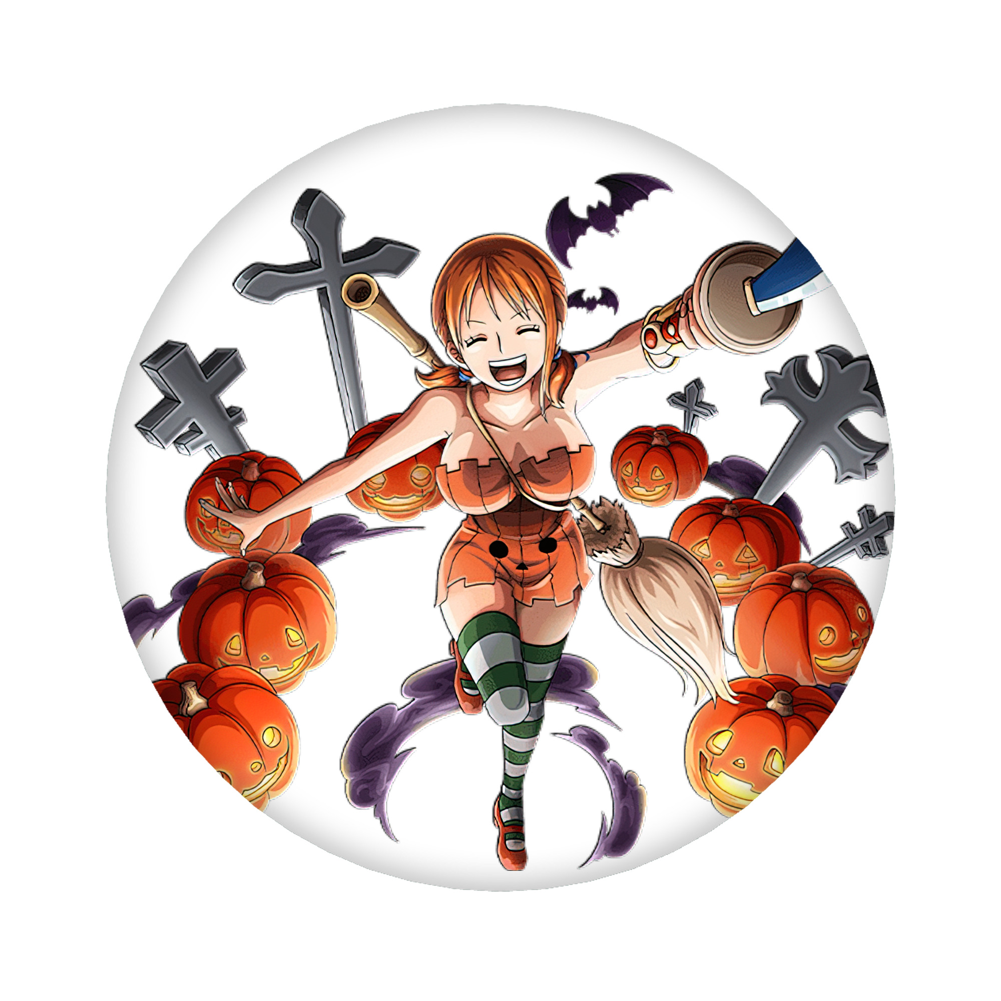 （画像用） ワンピース ナミ ONE PIECE Nami 6cm 缶バッジ 複数セット
