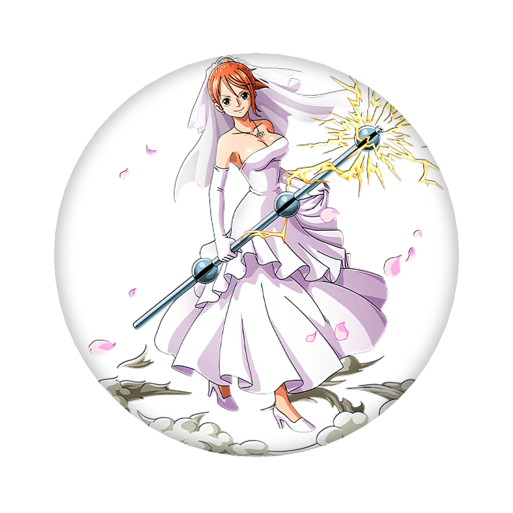 （画像用） ワンピース ナミ ONE PIECE Nami 6cm 缶バッジ 複数セット