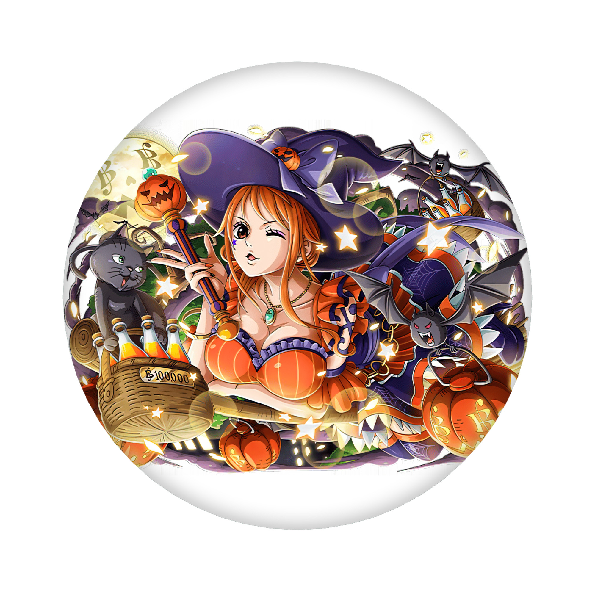 （画像用） ワンピース ナミ ONE PIECE Nami 6cm 缶バッジ 複数セット