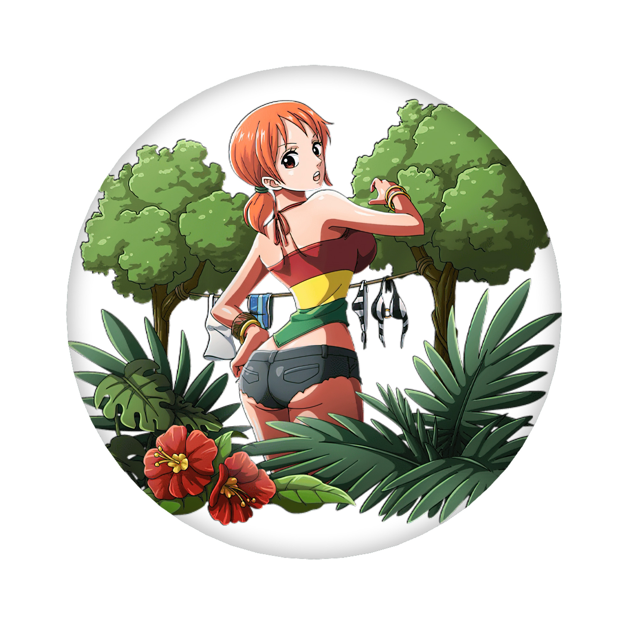 （画像用） ワンピース ナミ ONE PIECE Nami 6cm 缶バッジ 複数セット