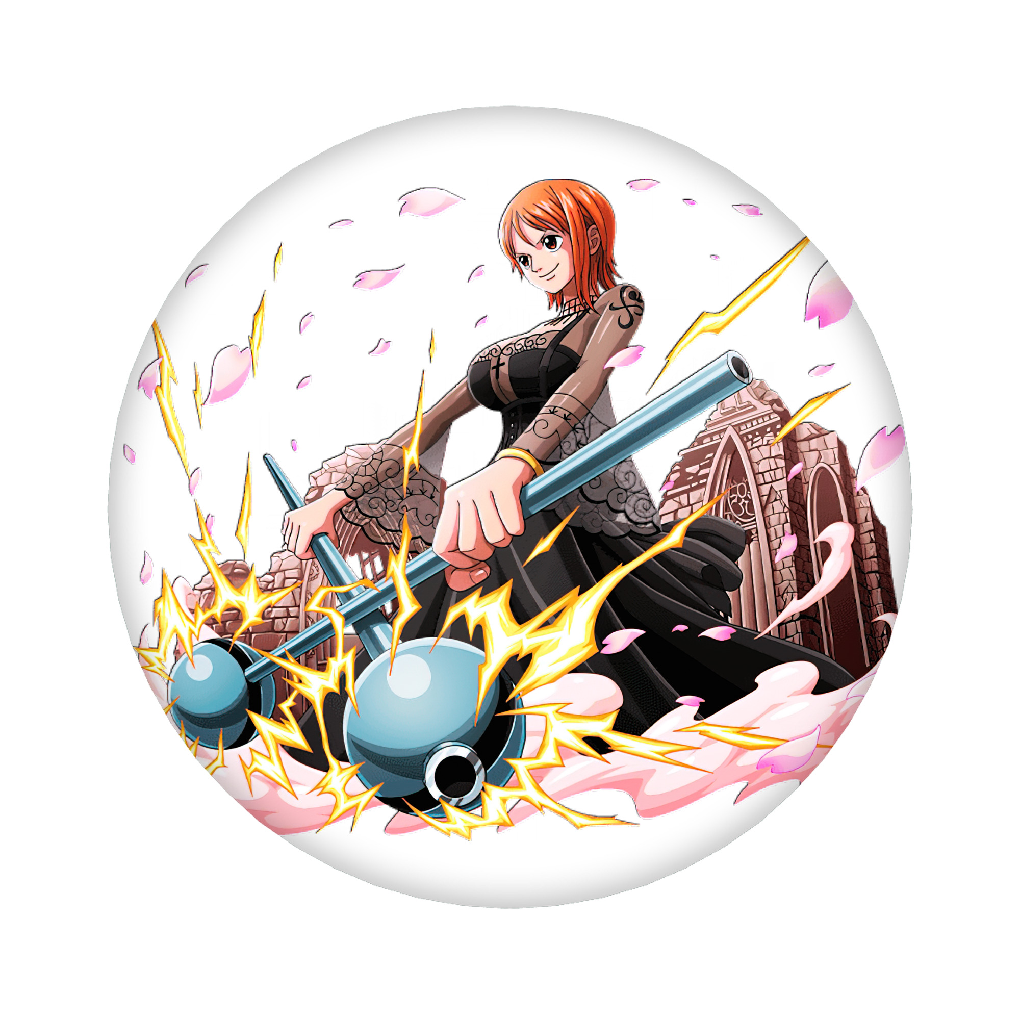 （画像用） ワンピース ナミ ONE PIECE Nami 6cm 缶バッジ 複数セット