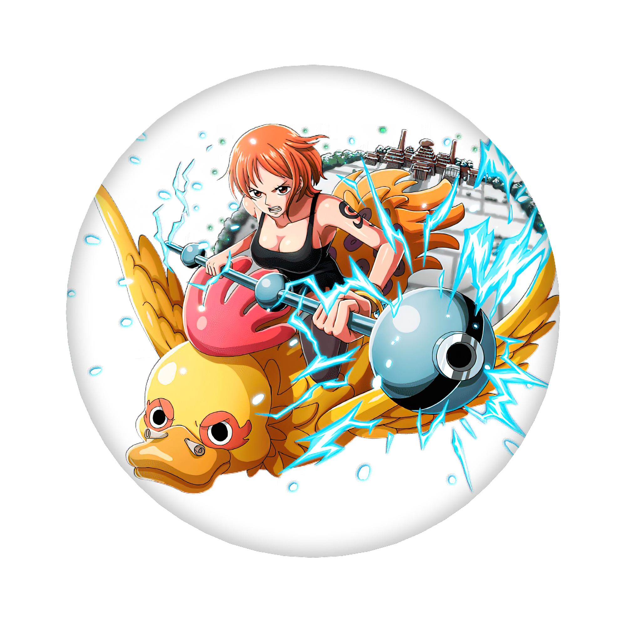 （画像用） ワンピース ナミ ONE PIECE Nami 6cm 缶バッジ 複数セット