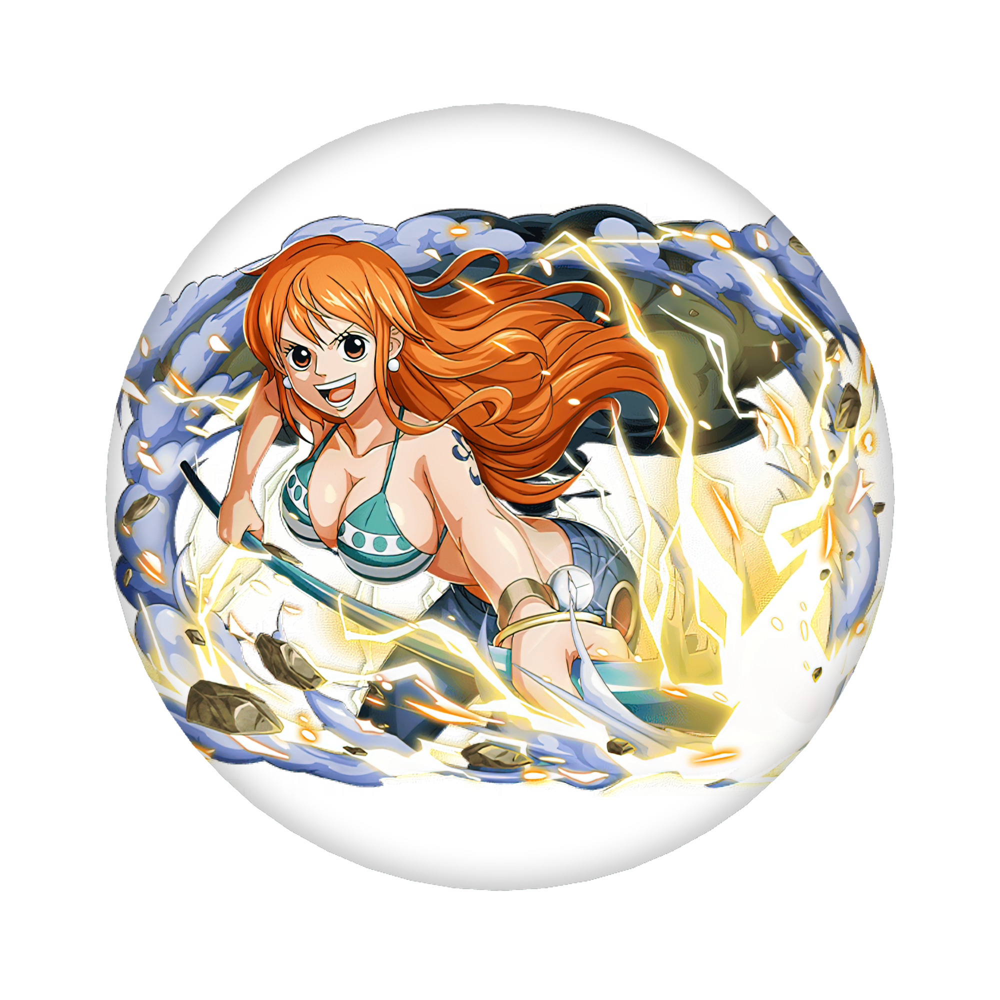 （画像用） ワンピース ナミ ONE PIECE Nami 6cm 缶バッジ 複数セット