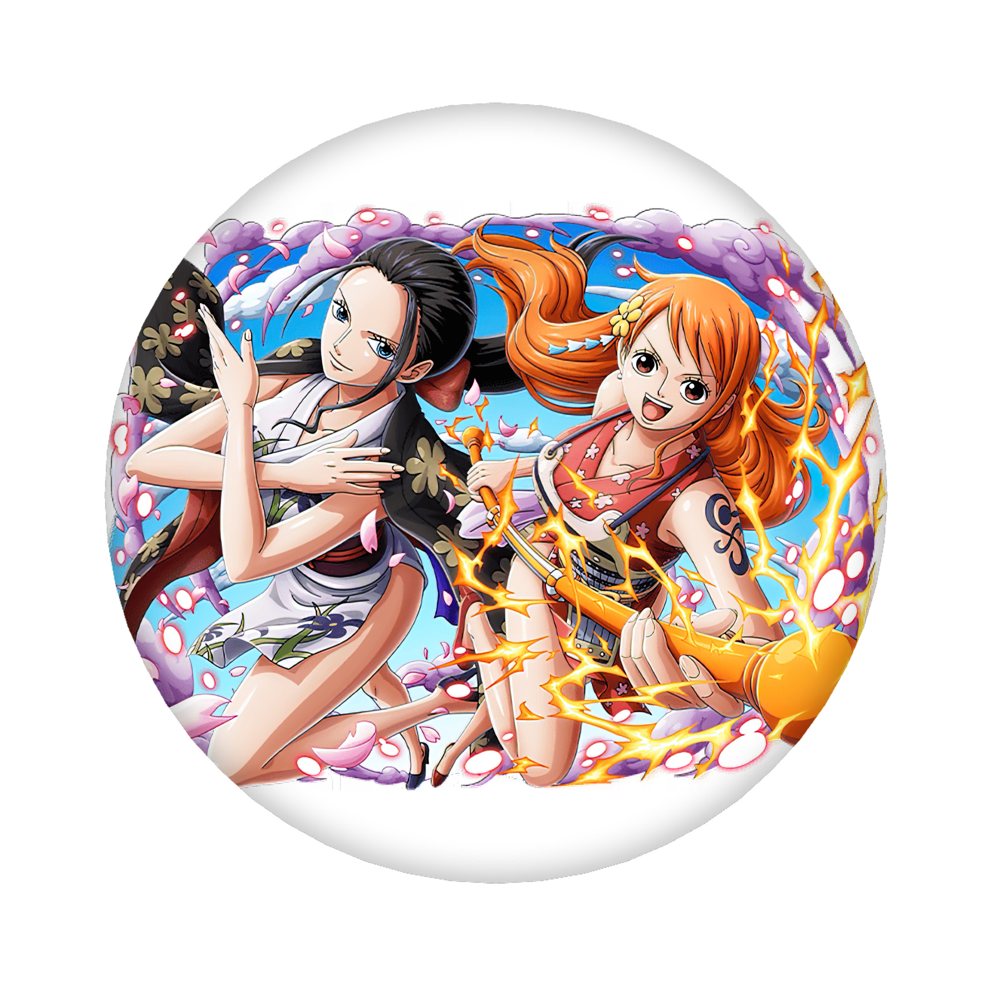 （画像用） ワンピース ナミ ONE PIECE Nami 6cm 缶バッジ 複数セット