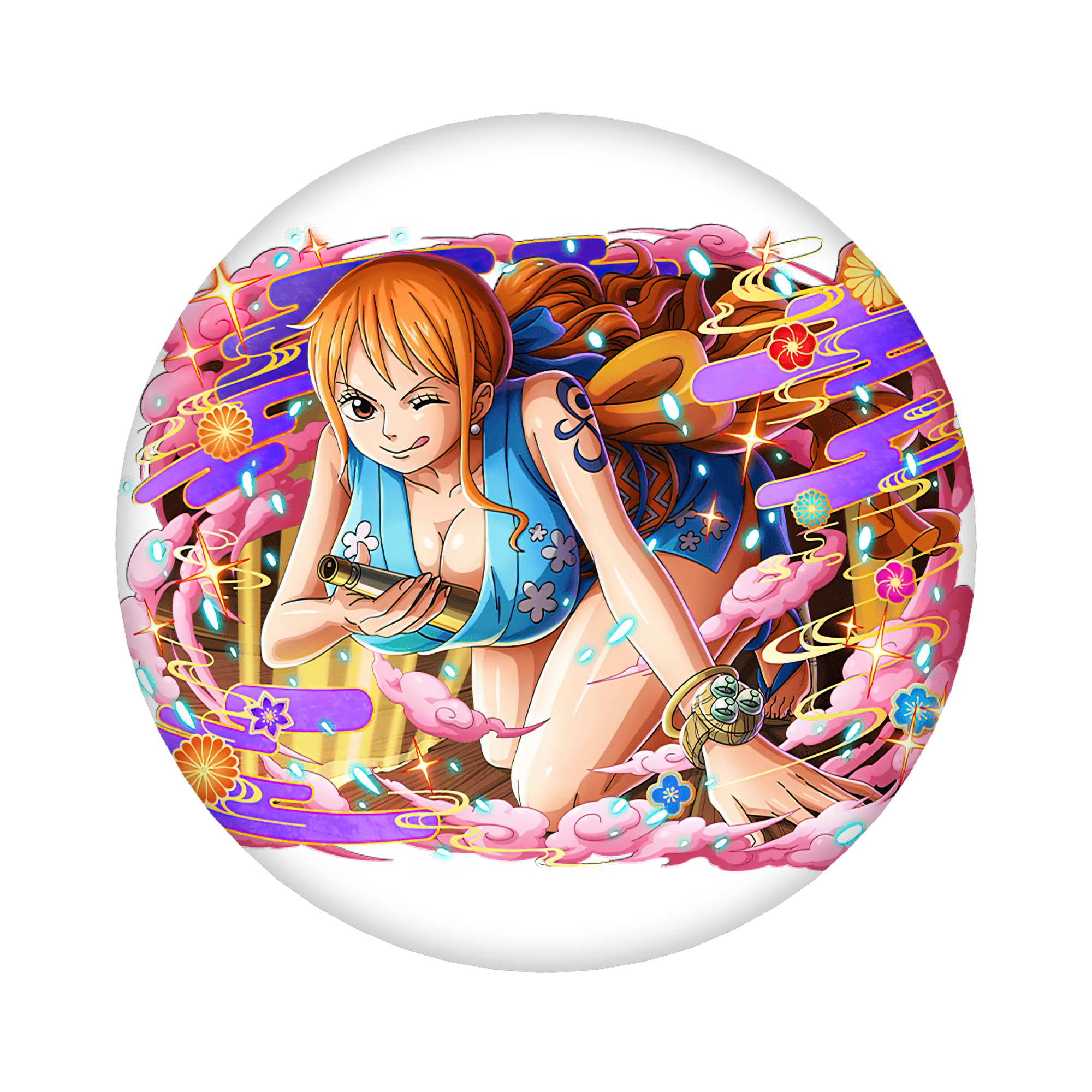 （画像用） ワンピース ナミ ONE PIECE Nami 6cm 缶バッジ 複数セット
