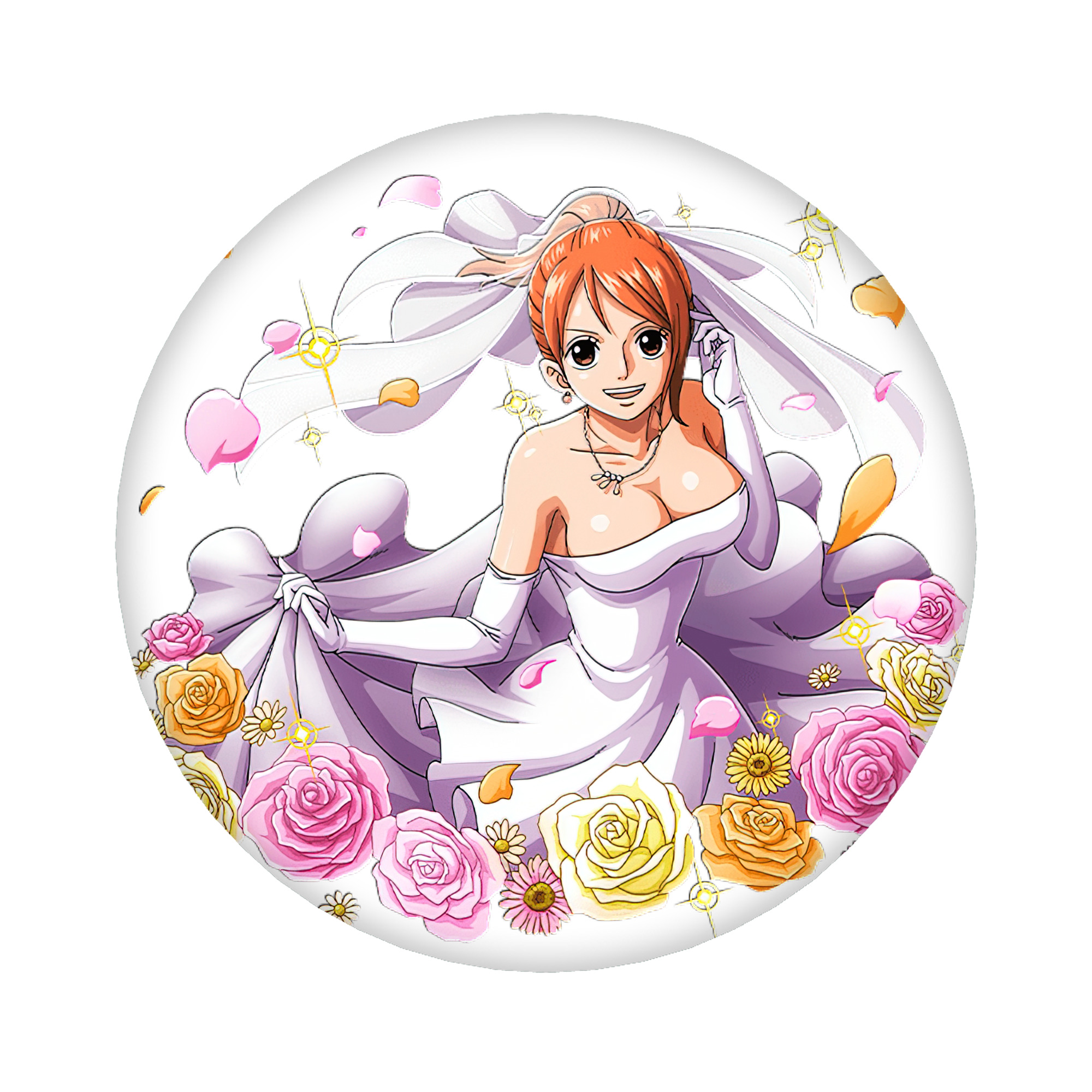 （画像用） ワンピース ナミ ONE PIECE Nami 6cm 缶バッジ 複数セット